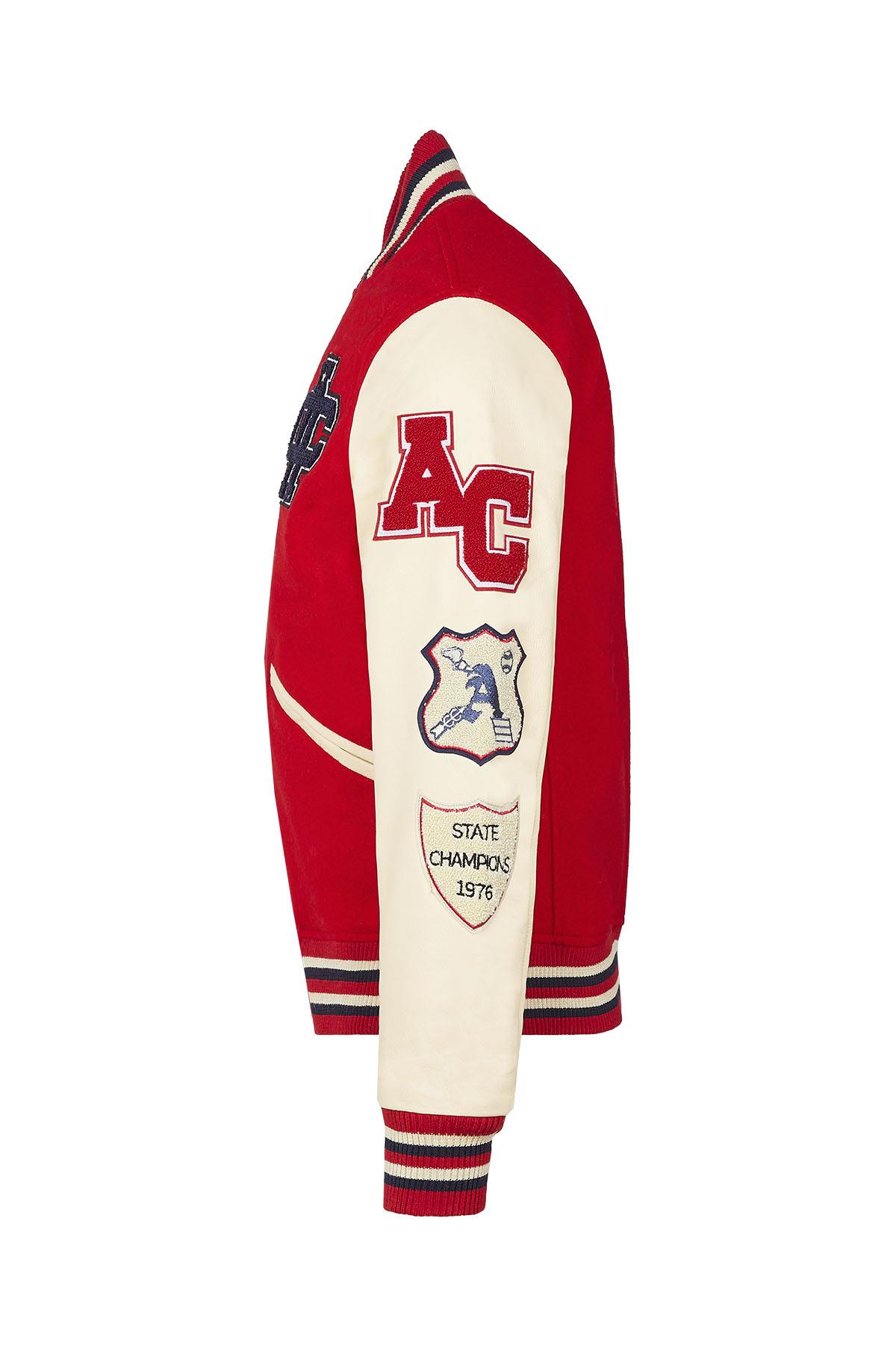 Blouson Homme American College AC-10 RED BEIGE — vue 8