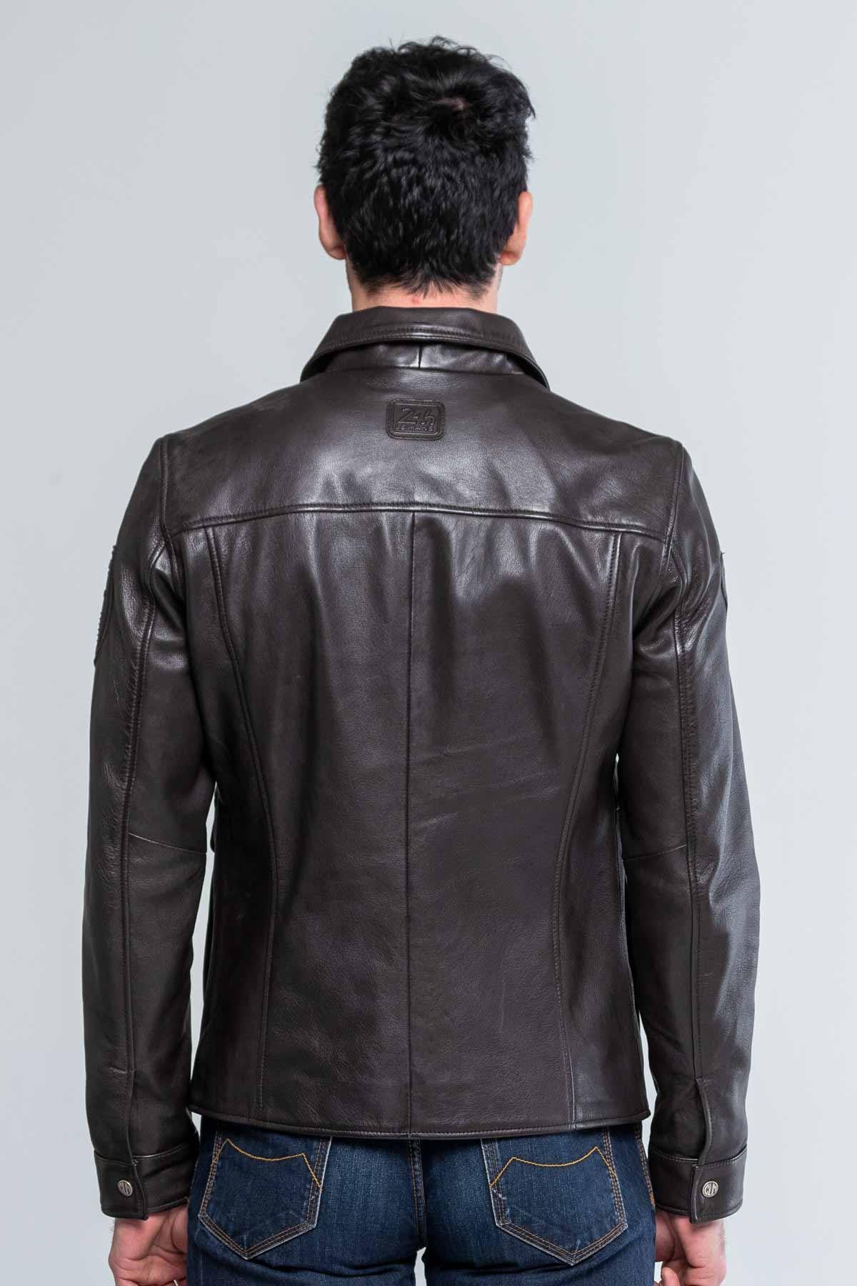 Chaqueta Hombre Steve Mcqueen CHARLIE3 DARK BROWN — vista 2