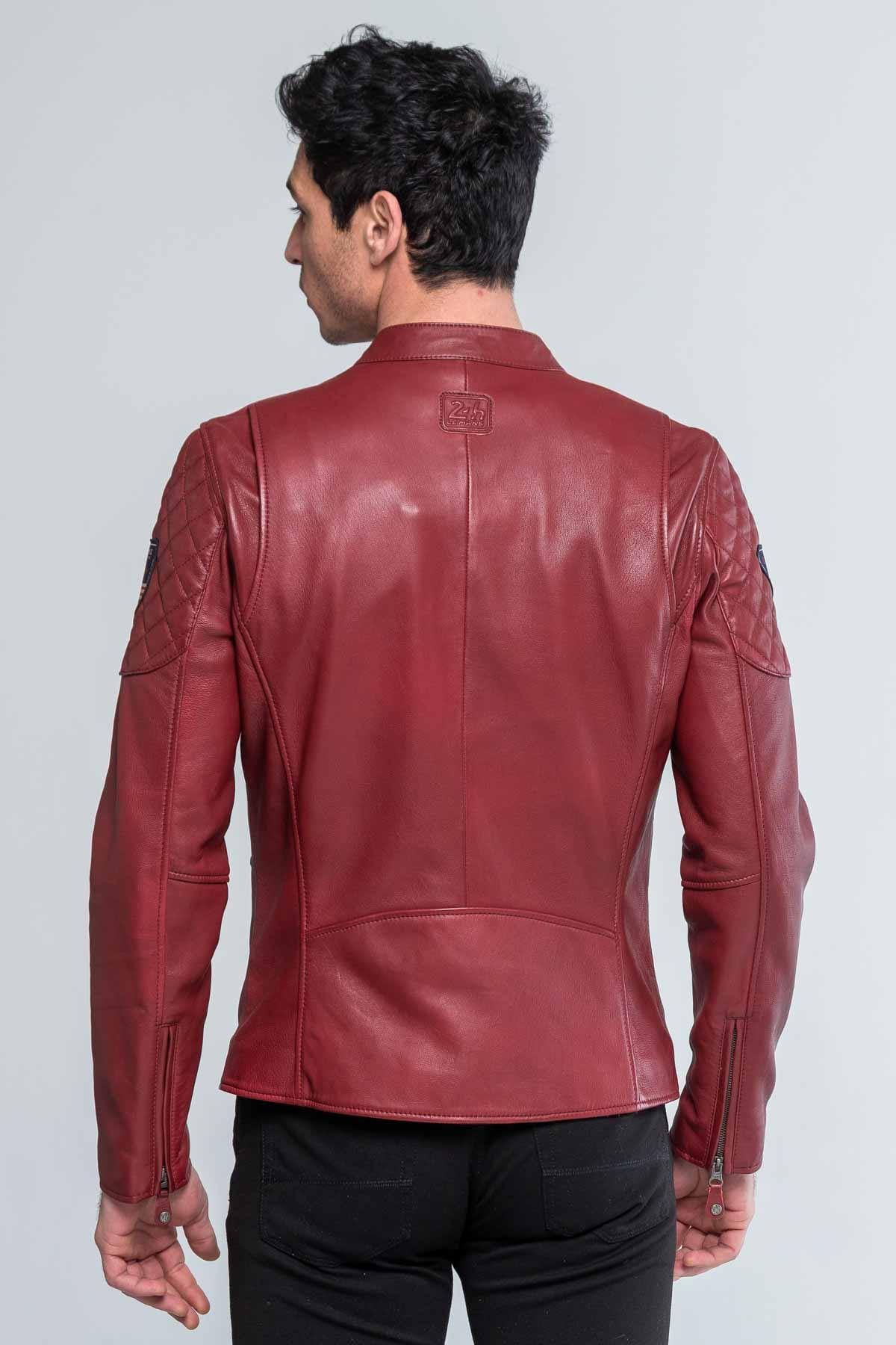 Giacche Uomo Steve Mcqueen LENNY3 DARK RED — vista 2