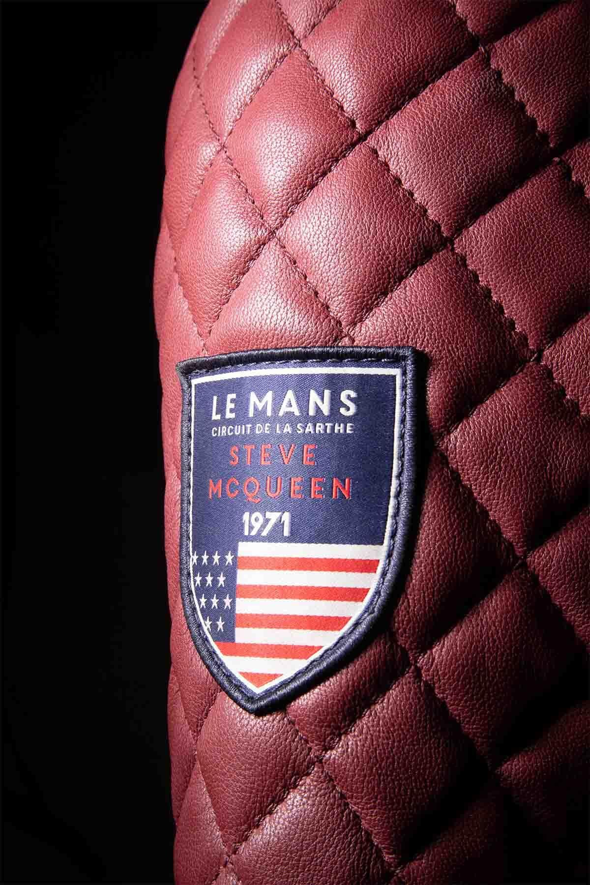 Giacche Uomo Steve Mcqueen LENNY3 DARK RED — vista 3