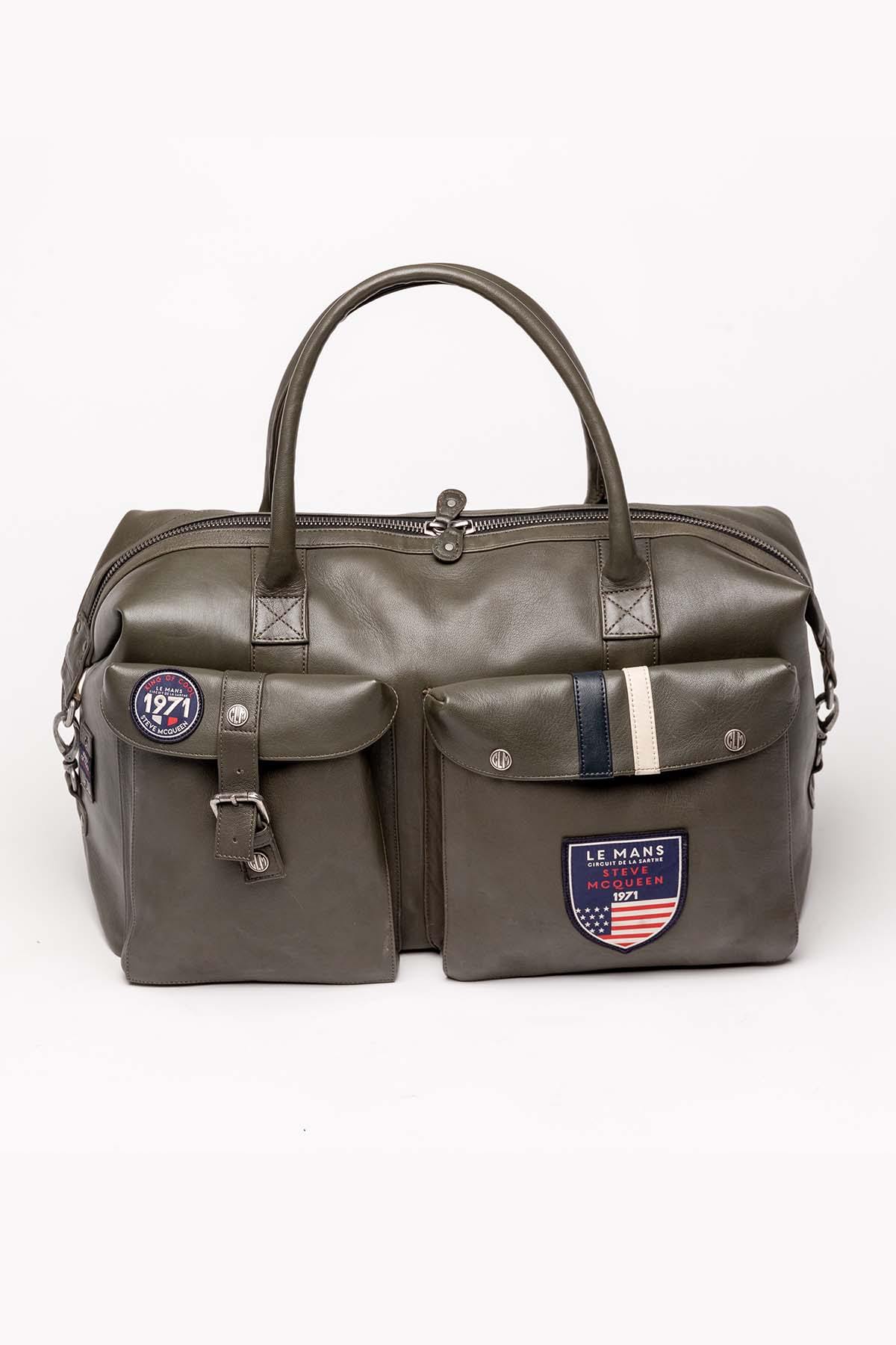 Bolsos Hombre Steve Mcqueen NOLAN3 48H BAG DARK KAKI — vista 1