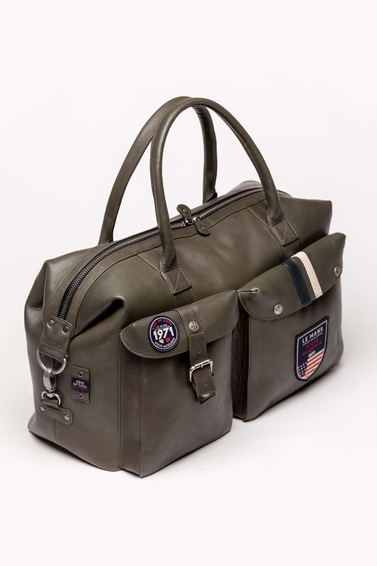 Bolsos Hombre Steve Mcqueen NOLAN3 48H BAG DARK KAKI — vista 4
