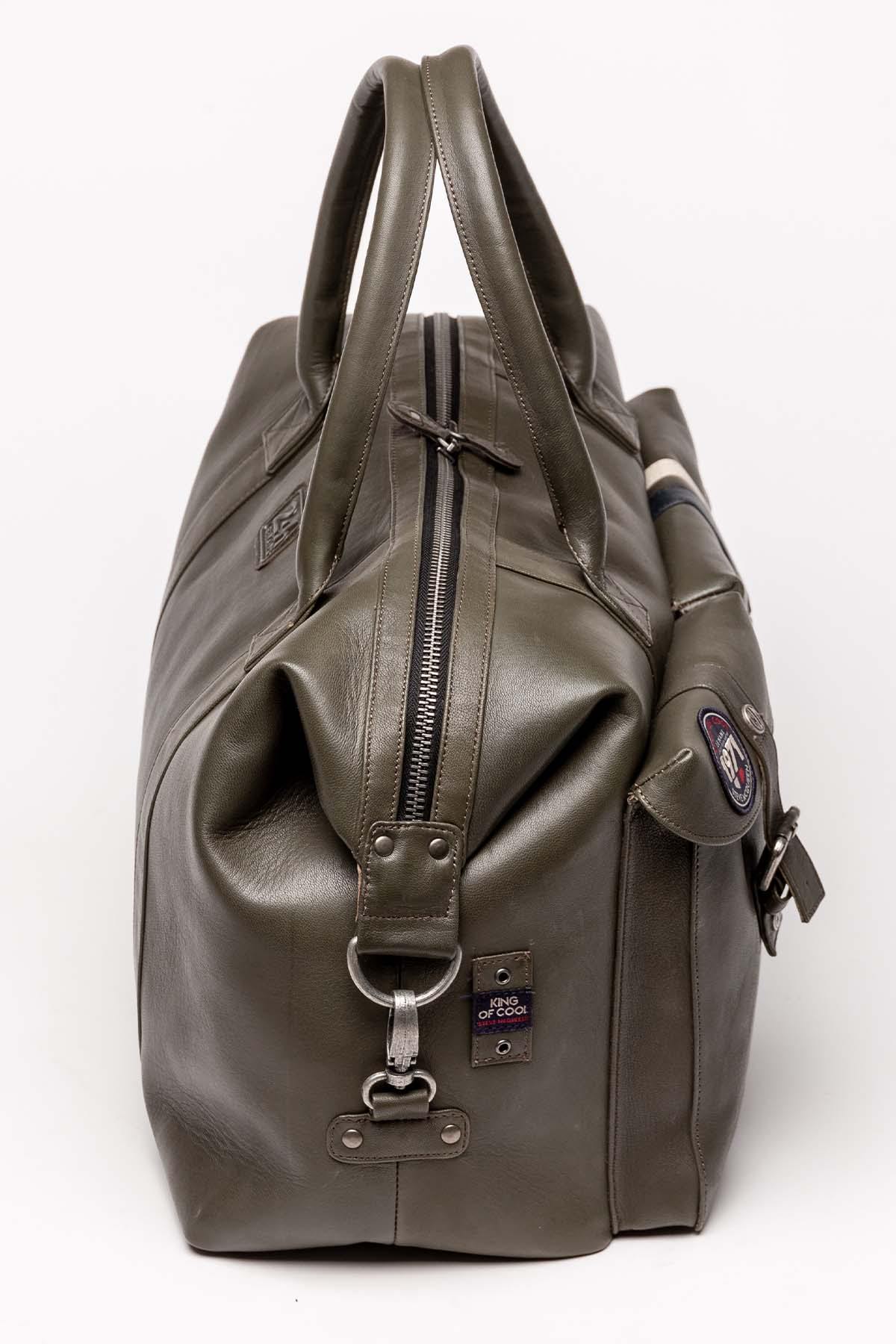 Bolsos Hombre Steve Mcqueen NOLAN3 48H BAG DARK KAKI — vista 3