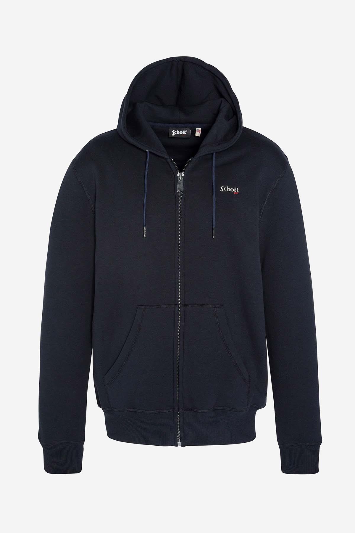 Pull/sweatshirt Homme Schott SWCASUAL3 NAVY — vue 4
