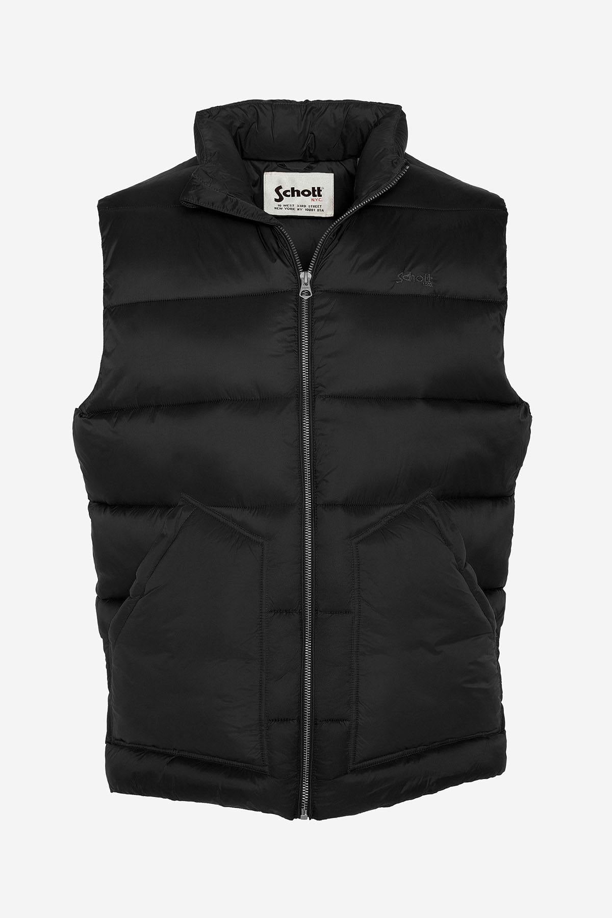 Giacche Uomo Schott HAWKVRS BLACK/BLACK — vista 5