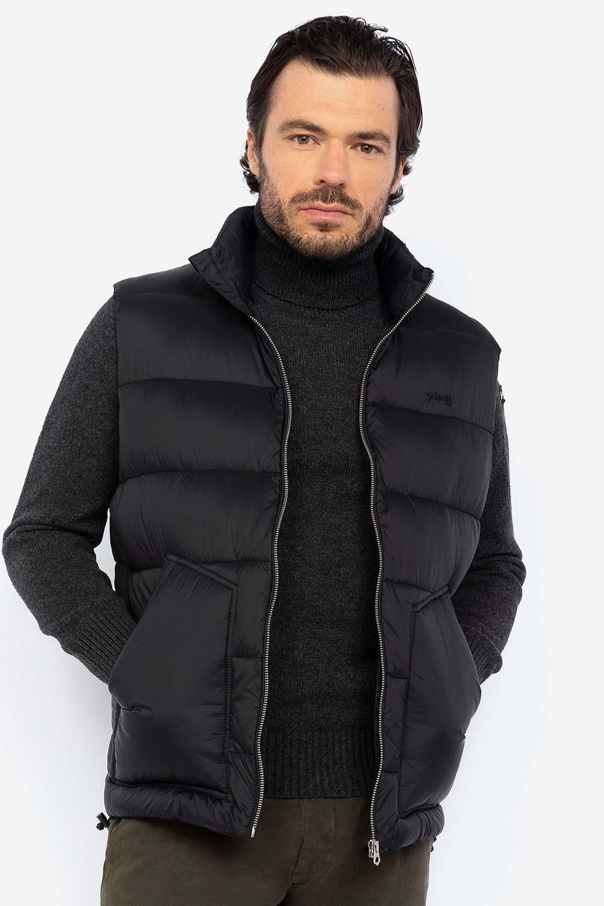 Giacche Uomo Schott HAWKVRS BLACK/BLACK — vista 4