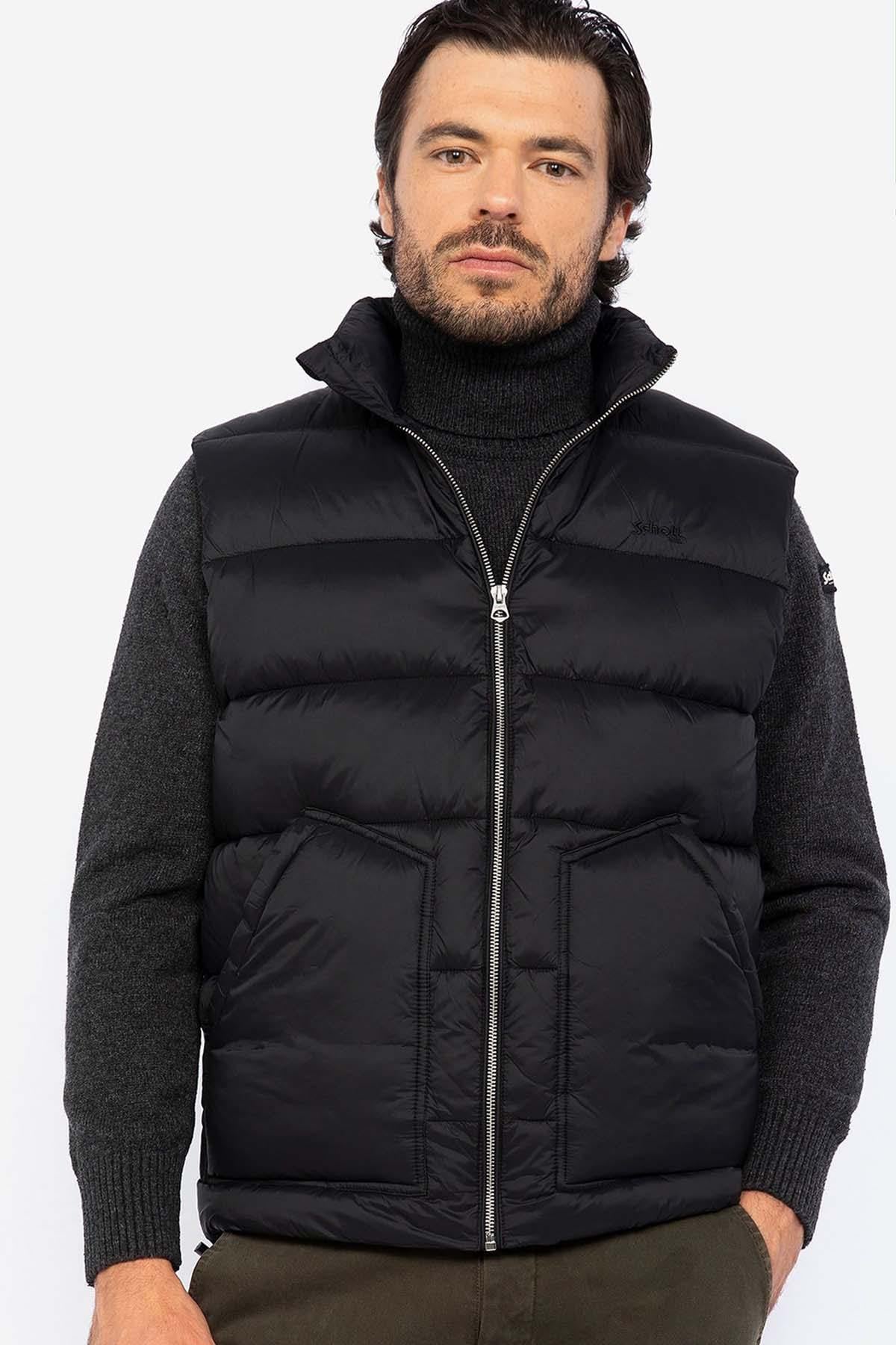 Giacche Uomo Schott HAWKVRS BLACK/BLACK — vista 1
