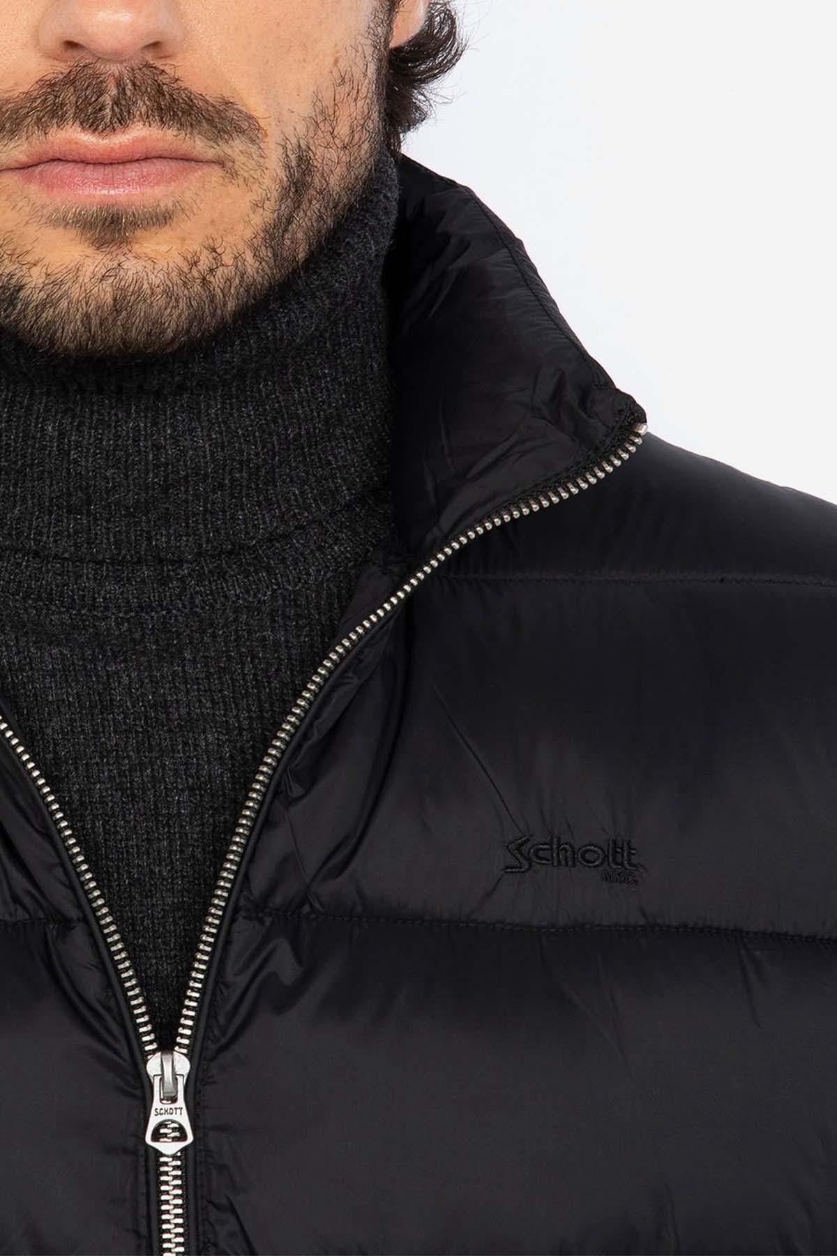 Giacche Uomo Schott HAWKVRS BLACK/BLACK — vista 2