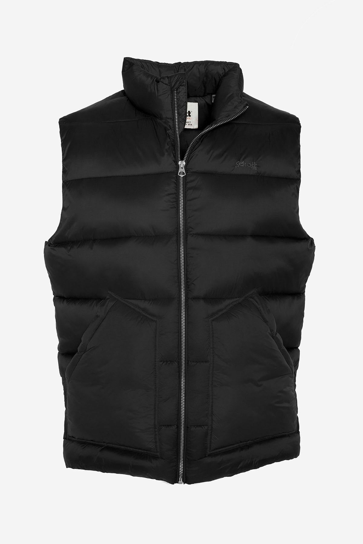 Giacche Uomo Schott HAWKVRS BLACK/BLACK — vista 6