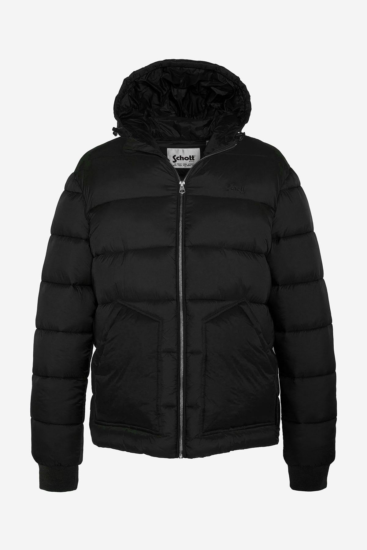 Giacche Uomo Schott HAWKRS BLACK/BLACK — vista 7