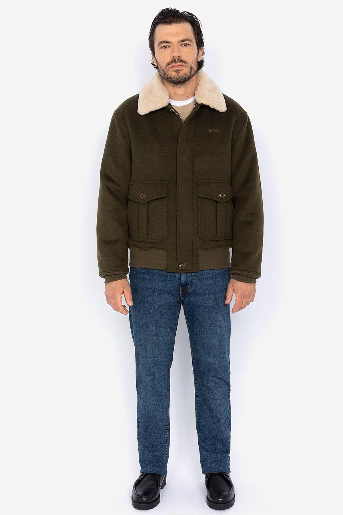 Blouson Homme Schott AIRGUARD KAKI — vue 4