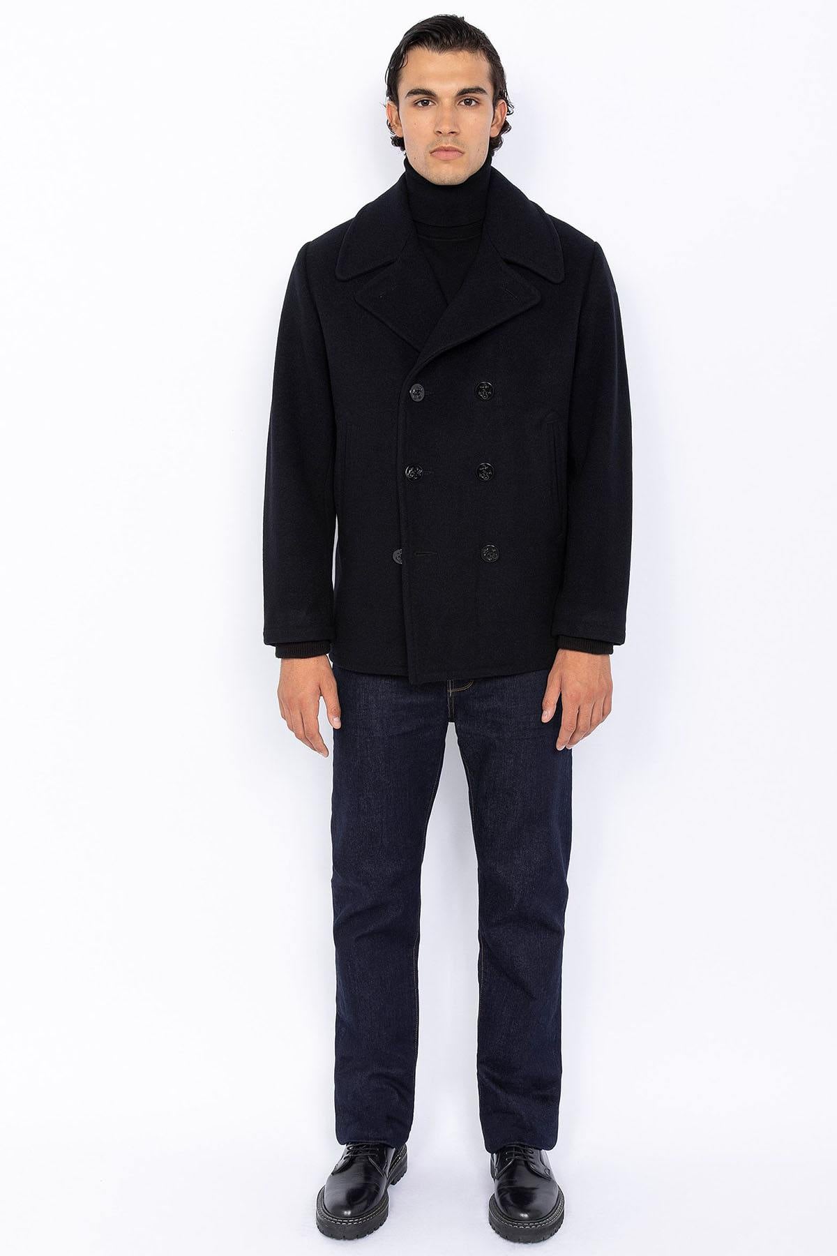 Blouson Homme Schott SEACOAT DARK NAVY — vue 4