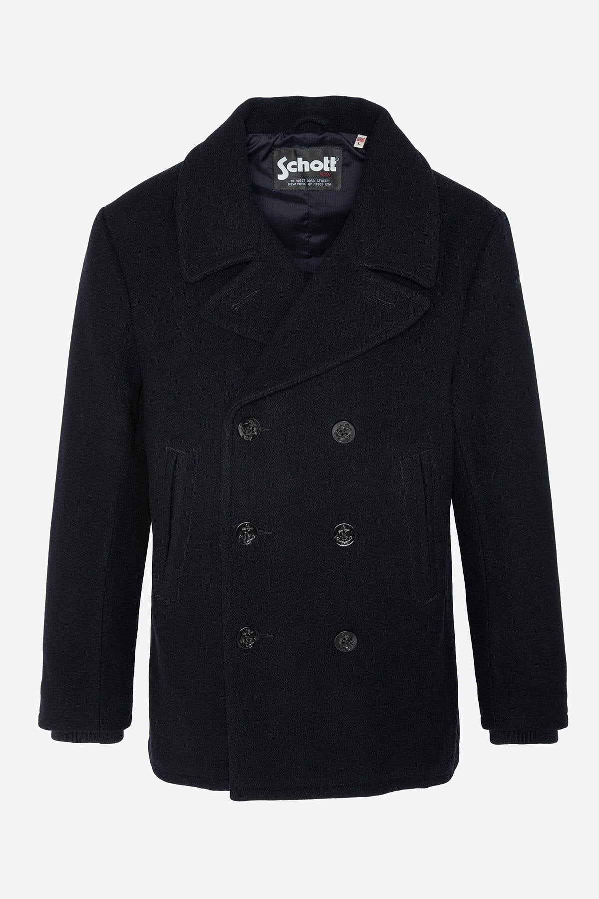 Blouson Homme Schott SEACOAT DARK NAVY — vue 5