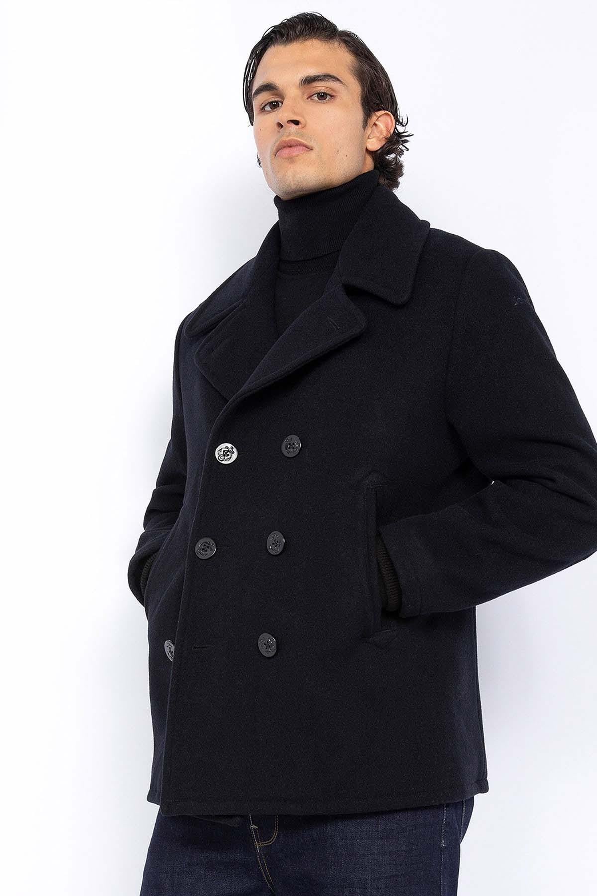 Blouson Homme Schott SEACOAT DARK NAVY — vue 1