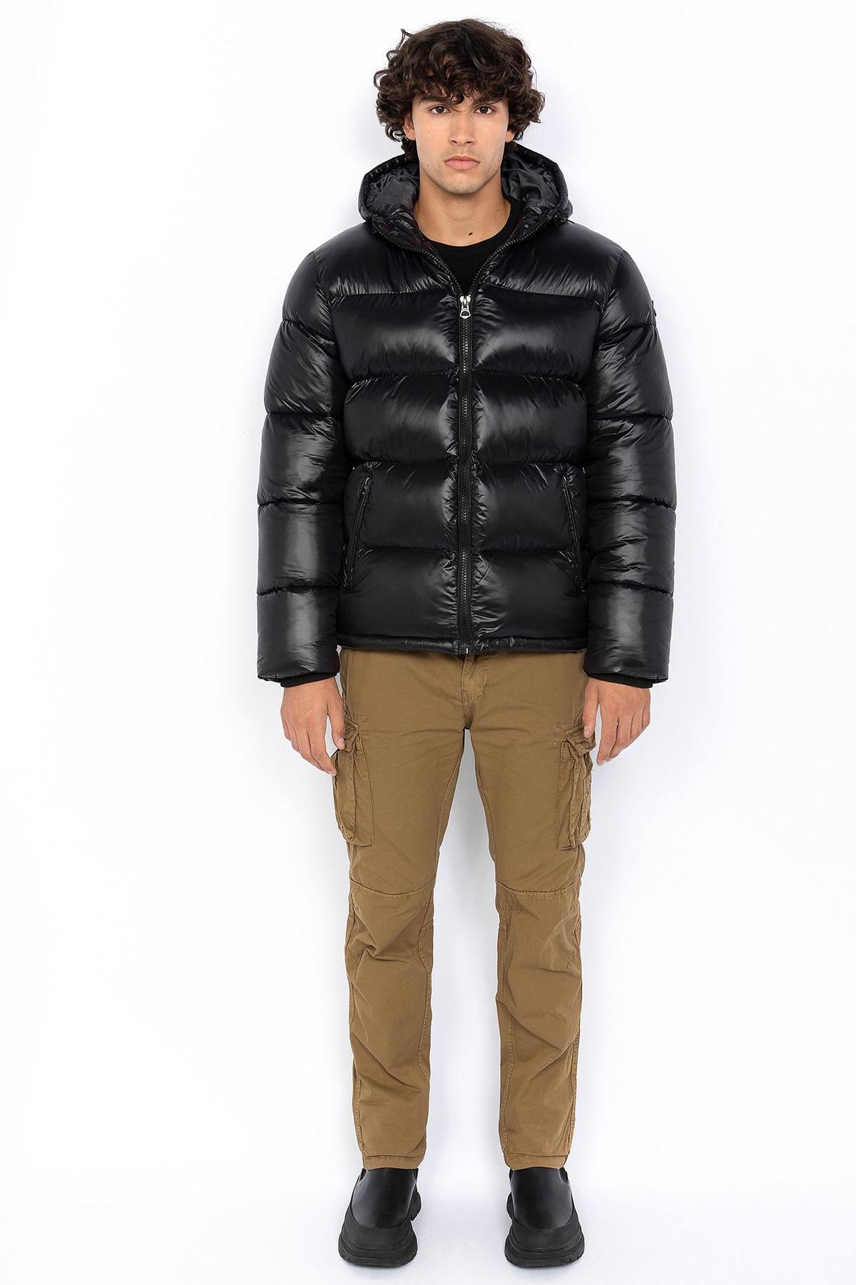 Giacche Uomo Schott COLUMBUS BLACK — vista 5