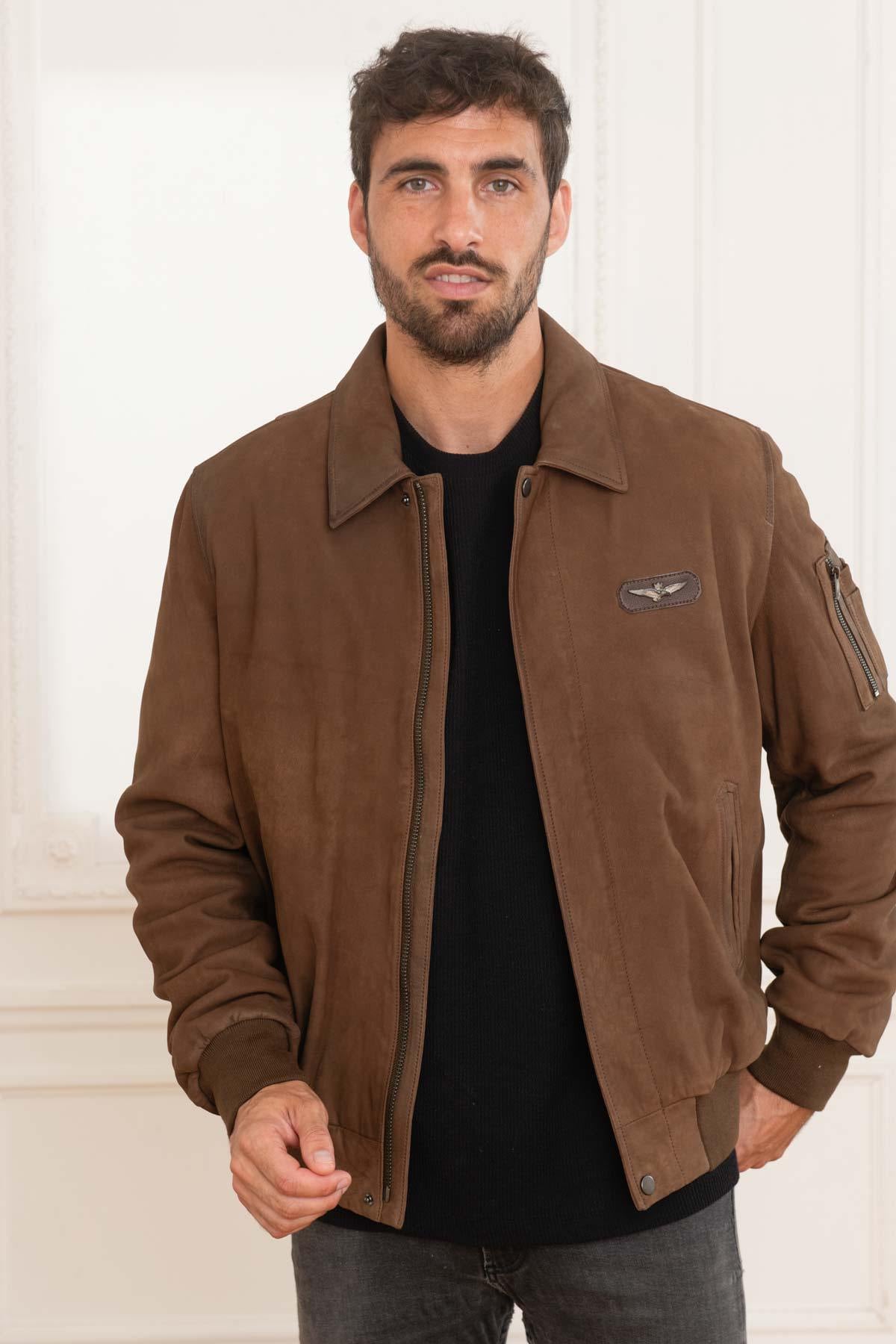 Giacche Uomo Aeronautica Militare PN930PL198 00009 CHOCOLATE — vista 1