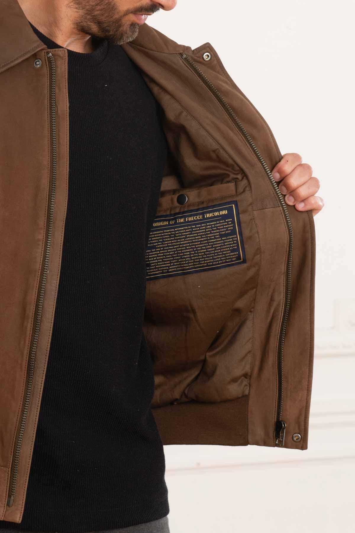 Giacche Uomo Aeronautica Militare PN930PL198 00009 CHOCOLATE — vista 3