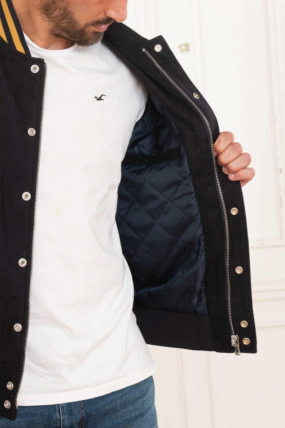 Blouson Homme American College AC-17 NAVY BEIGE — vue 5