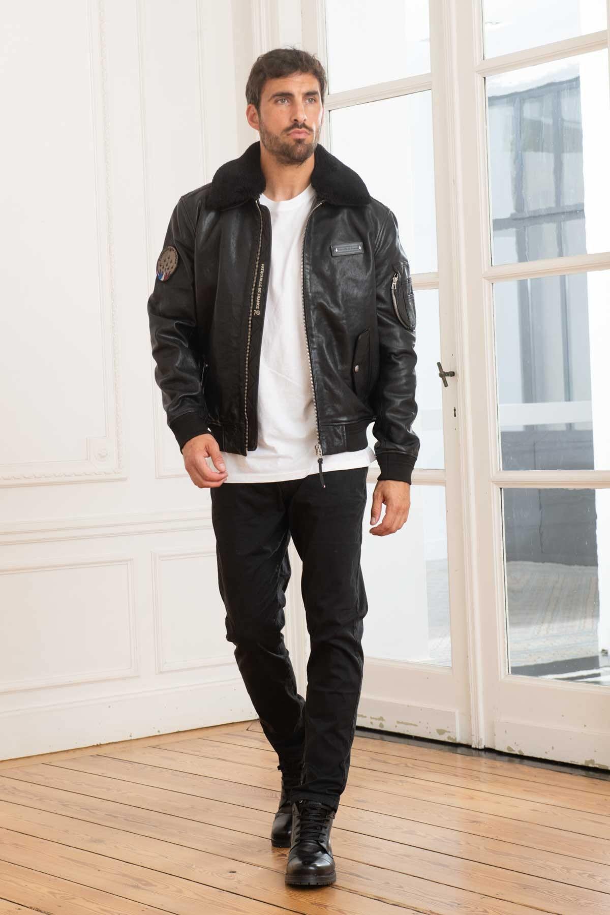 Giacche Uomo Patrouille De France OFFICIAL 70 ALPHA BLACK — vista 5