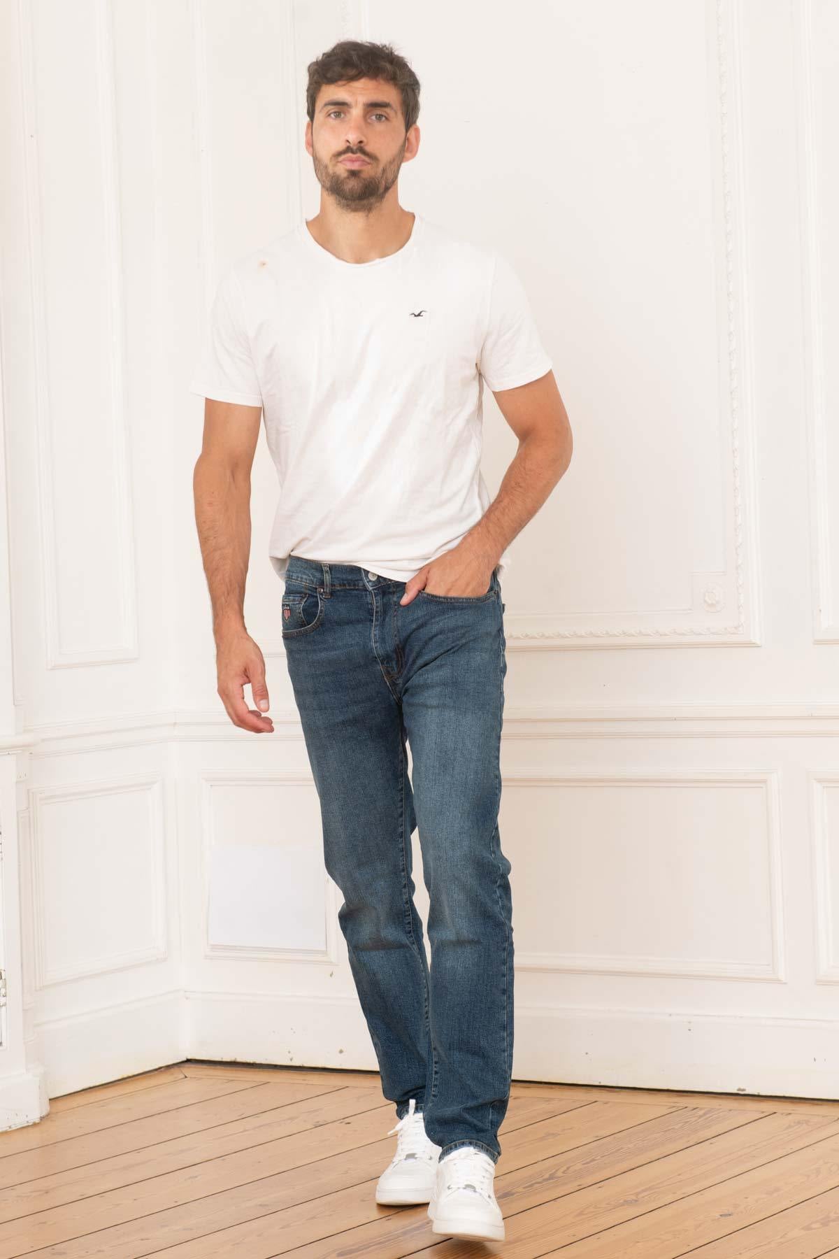 Jeans Uomo Schott TRD1300 BLUE STONE — vista 4