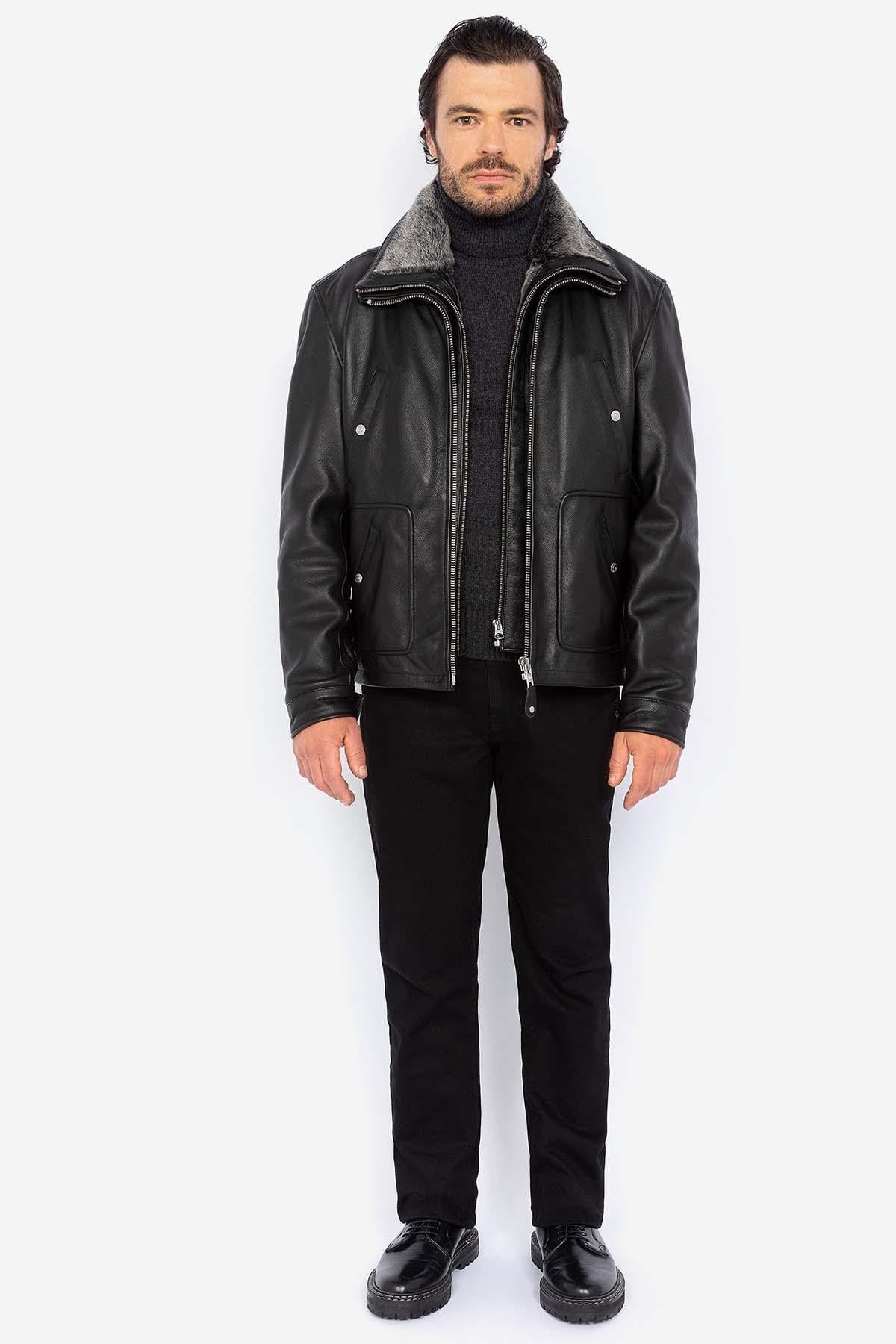 Chaqueta Hombre Schott LC8100W23 BLACK — vista 5