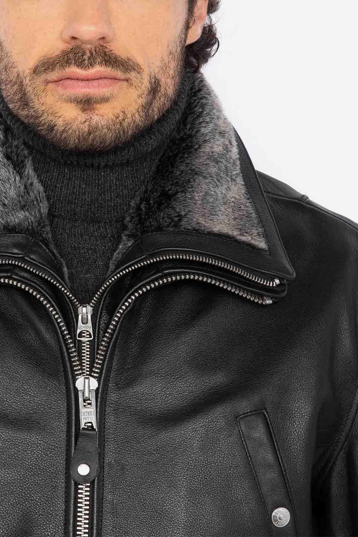 Chaqueta Hombre Schott LC8100W23 BLACK — vista 2