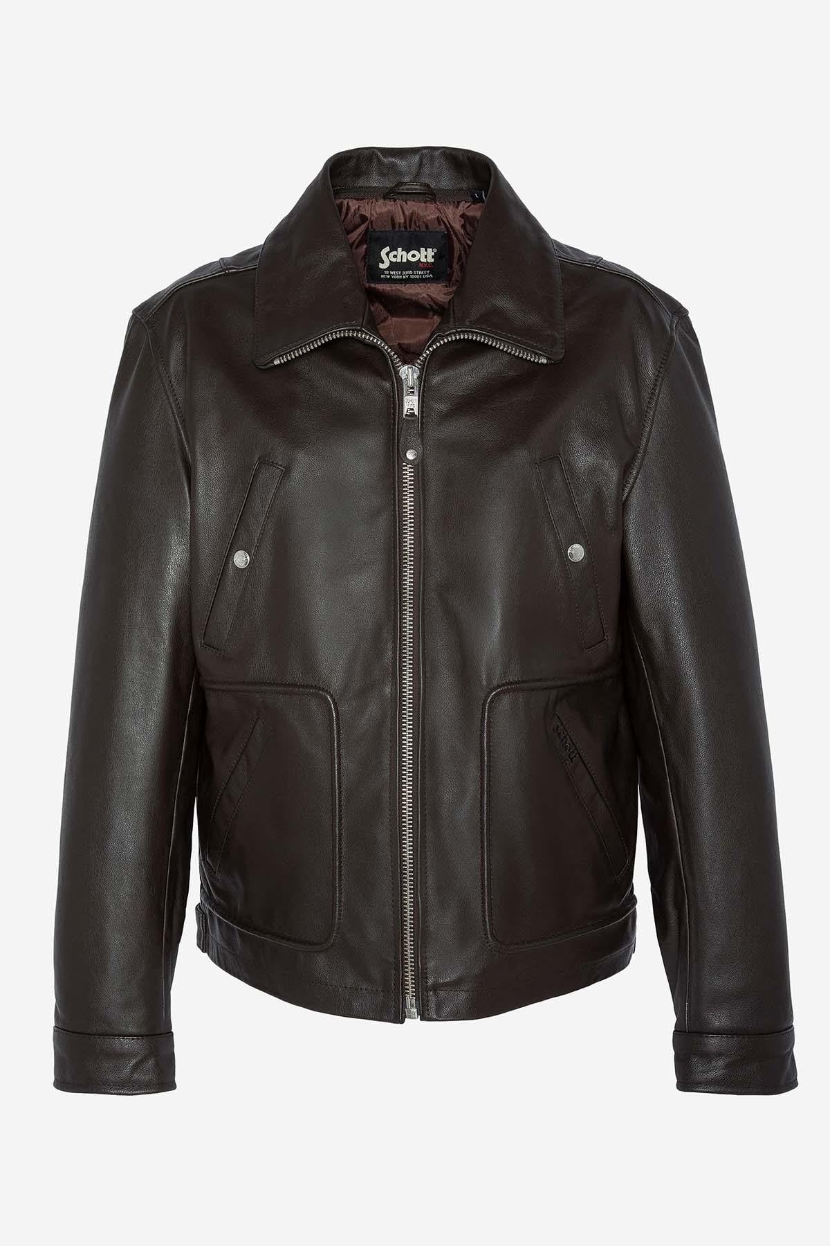 Chaqueta Hombre Schott LC8100W23 BROWN — vista 10