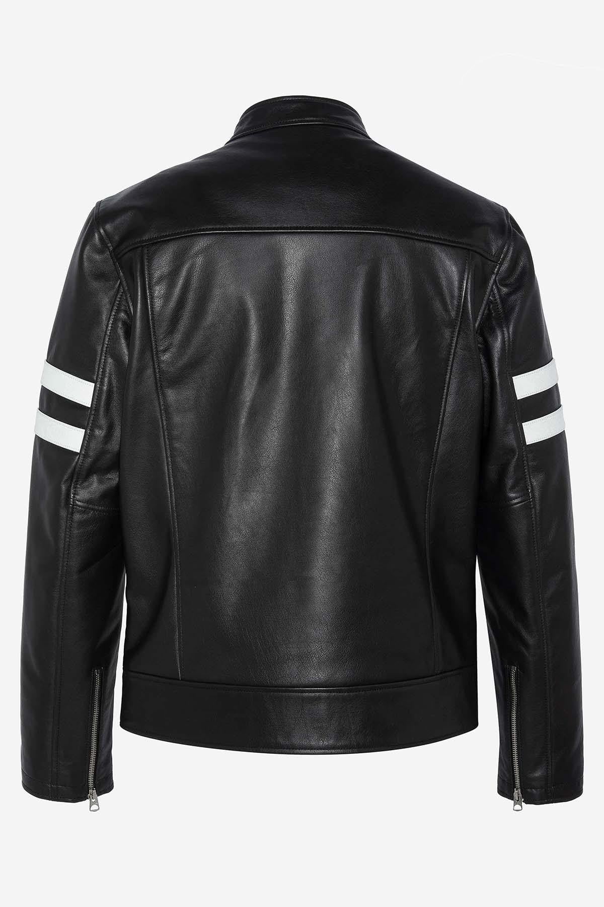 Chaqueta Hombre Schott LCMOTORVINT BLACK — vista 9