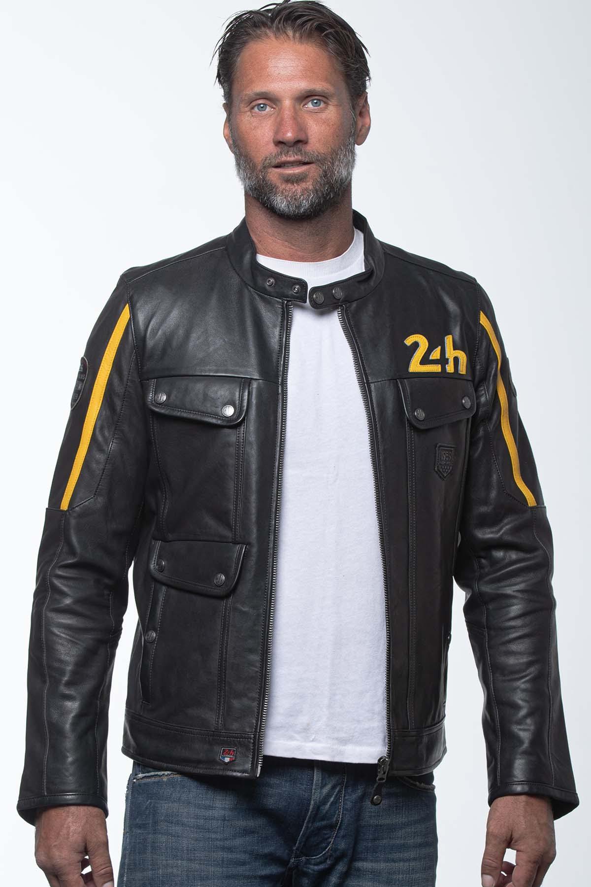 Herren Jacke 24h Le Mans LAGACHE3 BLACK/BANANA — Ansicht 1
