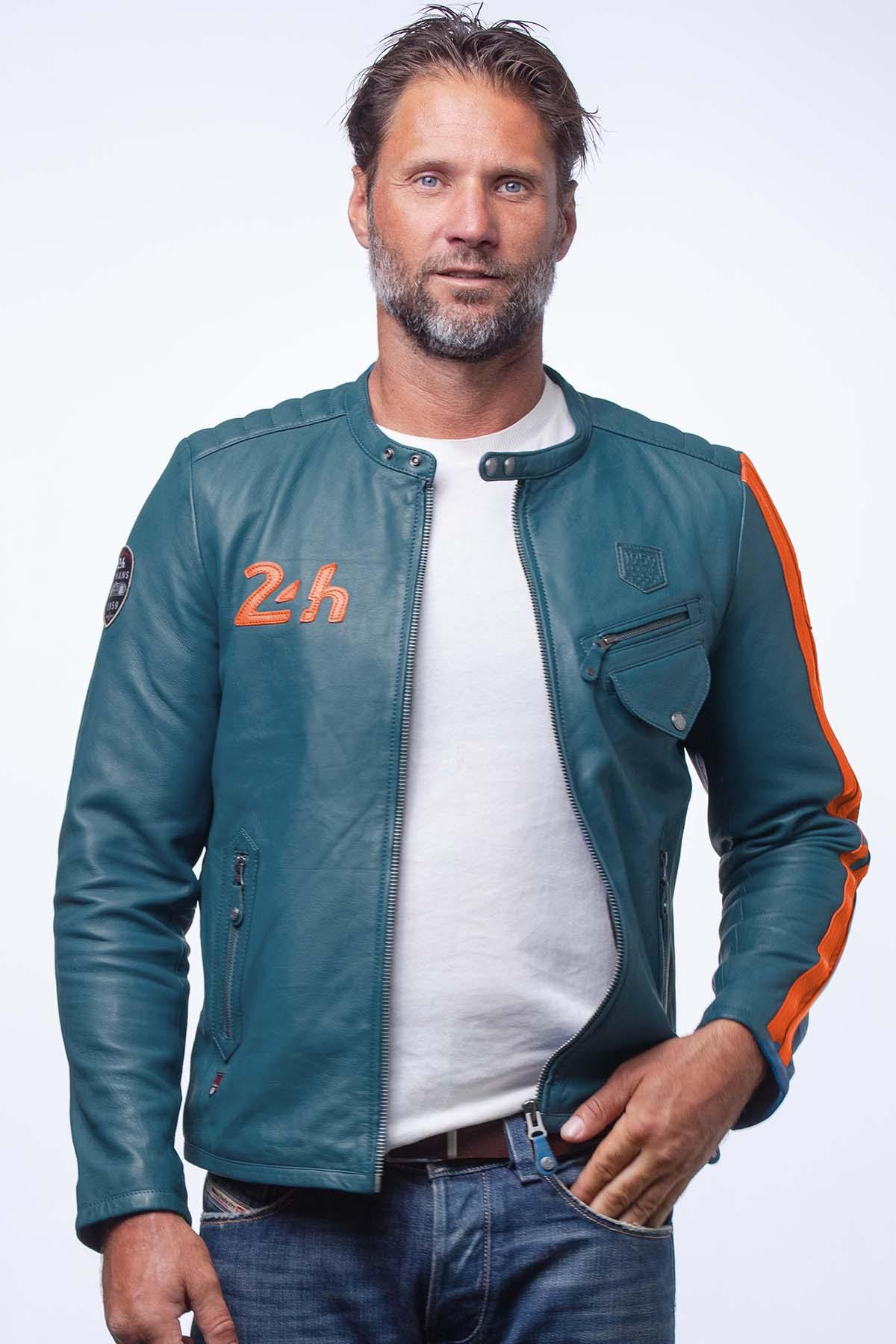 Chaqueta Hombre 24h Le Mans MARNE3 ROYAL BLEU/ORANGE — vista 1