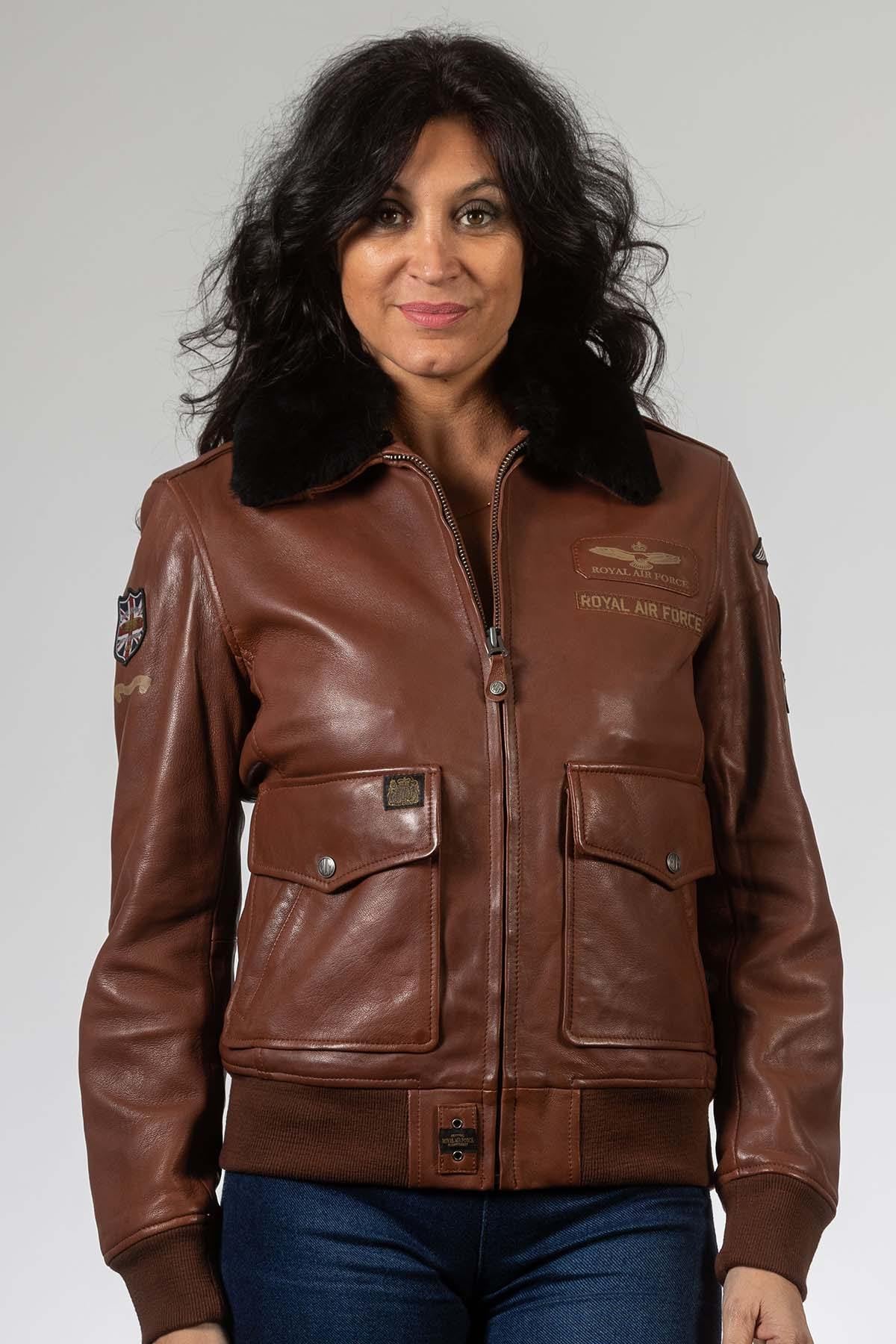 Damen Jacke Royal Air Force MOLLY TORTOISE — Ansicht 3