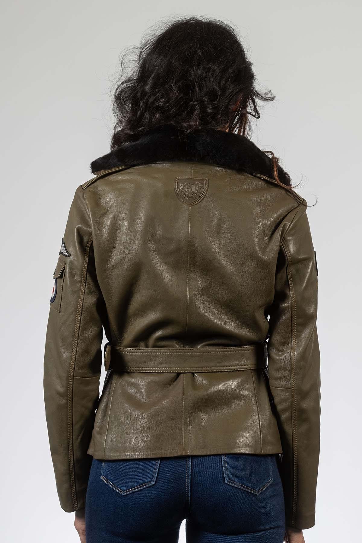 Chaqueta Mujeres Royal Air Force SPITFIRE3 DARK KAKI — vista 4