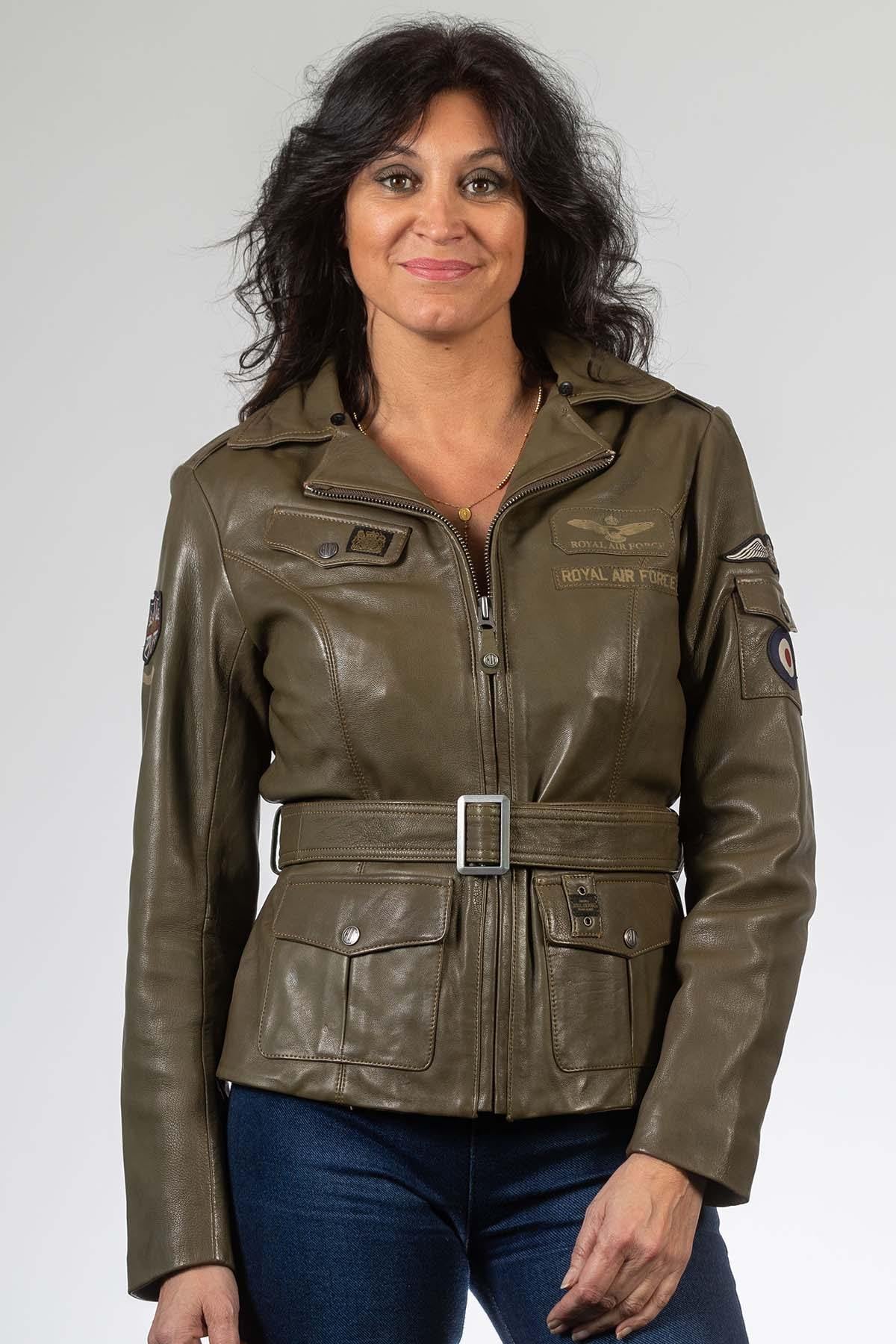 Chaqueta Mujeres Royal Air Force SPITFIRE3 DARK KAKI — vista 2