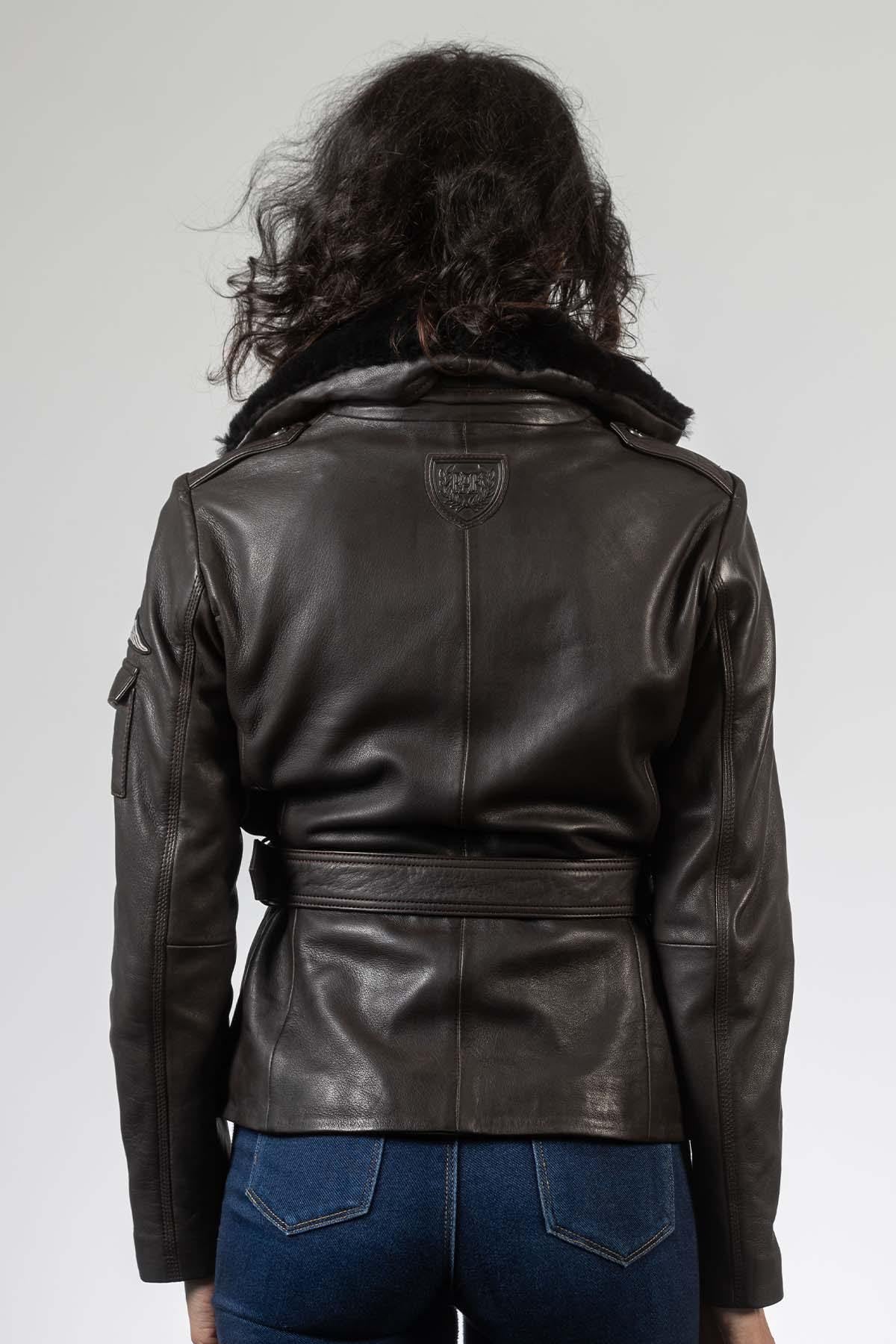 Chaqueta Mujeres Royal Air Force SPITFIRE3 DARK BROWN — vista 3