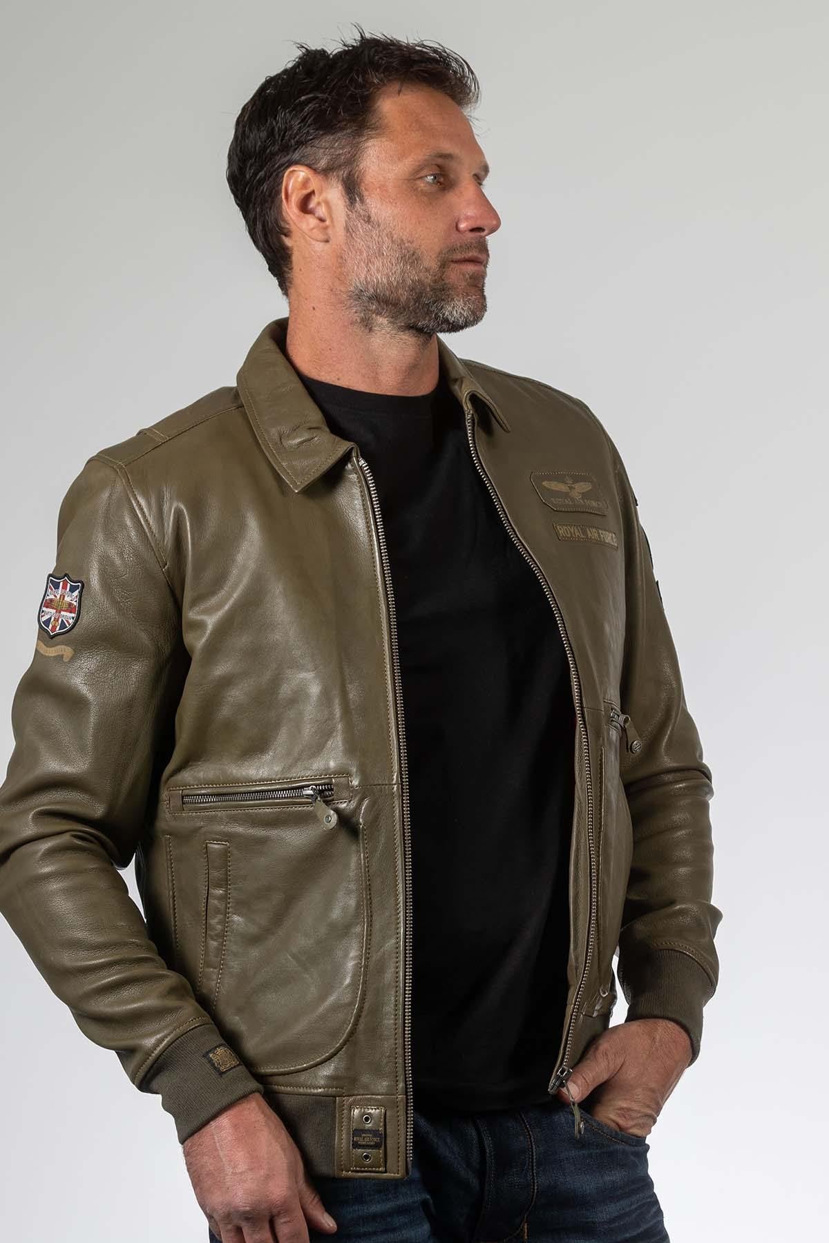 Chaqueta Hombre Royal Air Force TRENCHARD DARK KAKI — vista 1