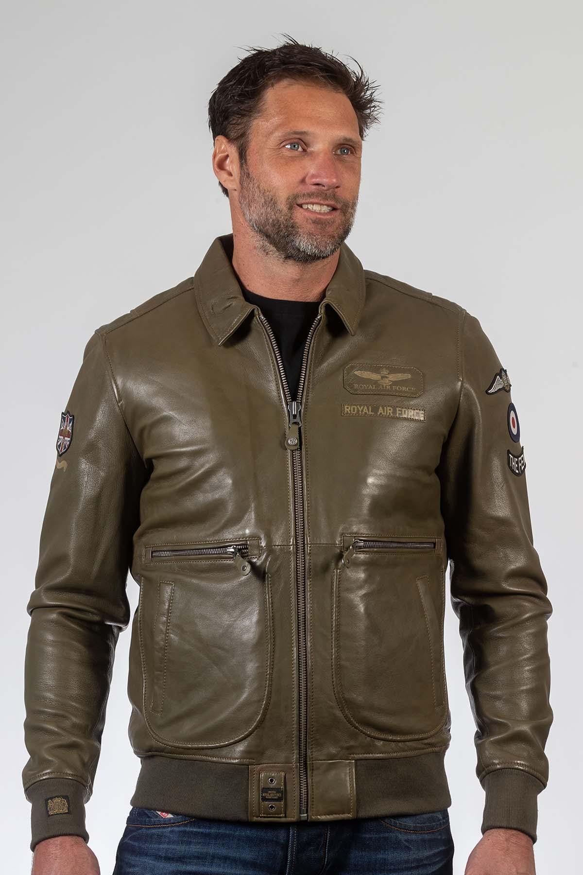 Chaqueta Hombre Royal Air Force TRENCHARD DARK KAKI — vista 4