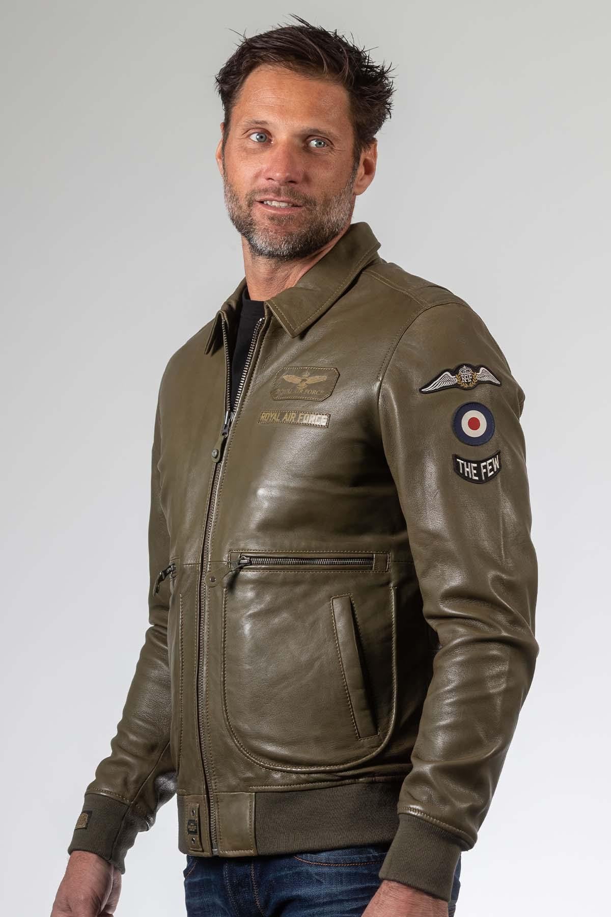 Chaqueta Hombre Royal Air Force TRENCHARD DARK KAKI — vista 3