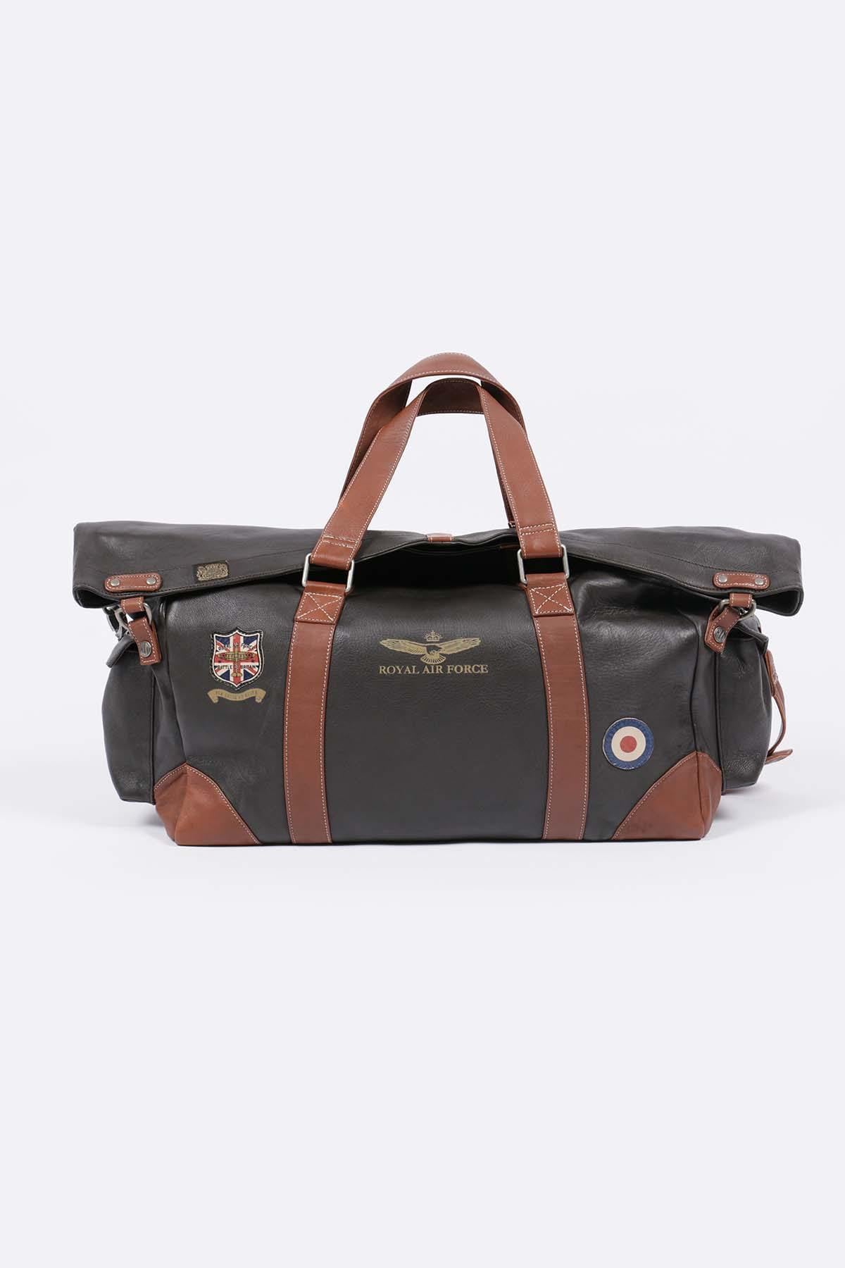 Bolsos Hombre Royal Air Force BADER3 DARK BROWN — vista 3