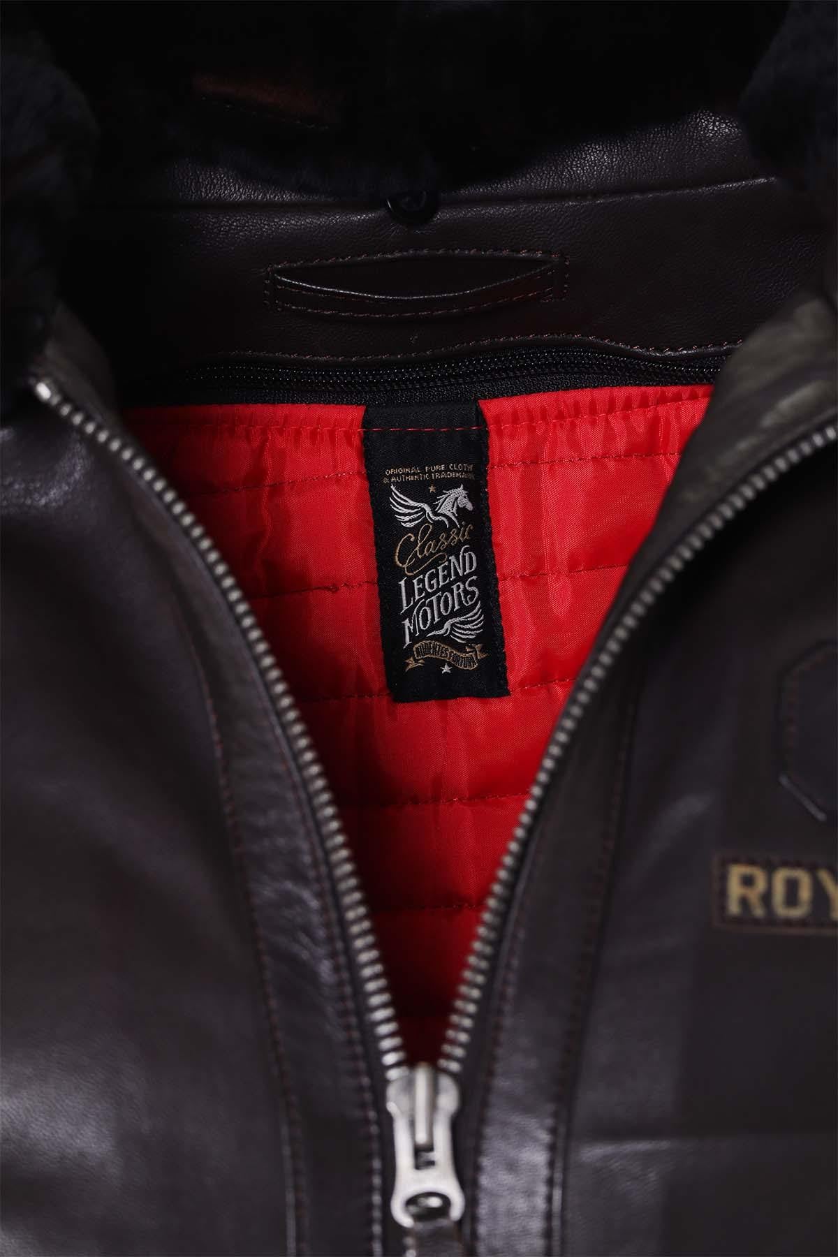 Chaqueta Hombre Royal Air Force BERLINER DARK BROWN — vista 11