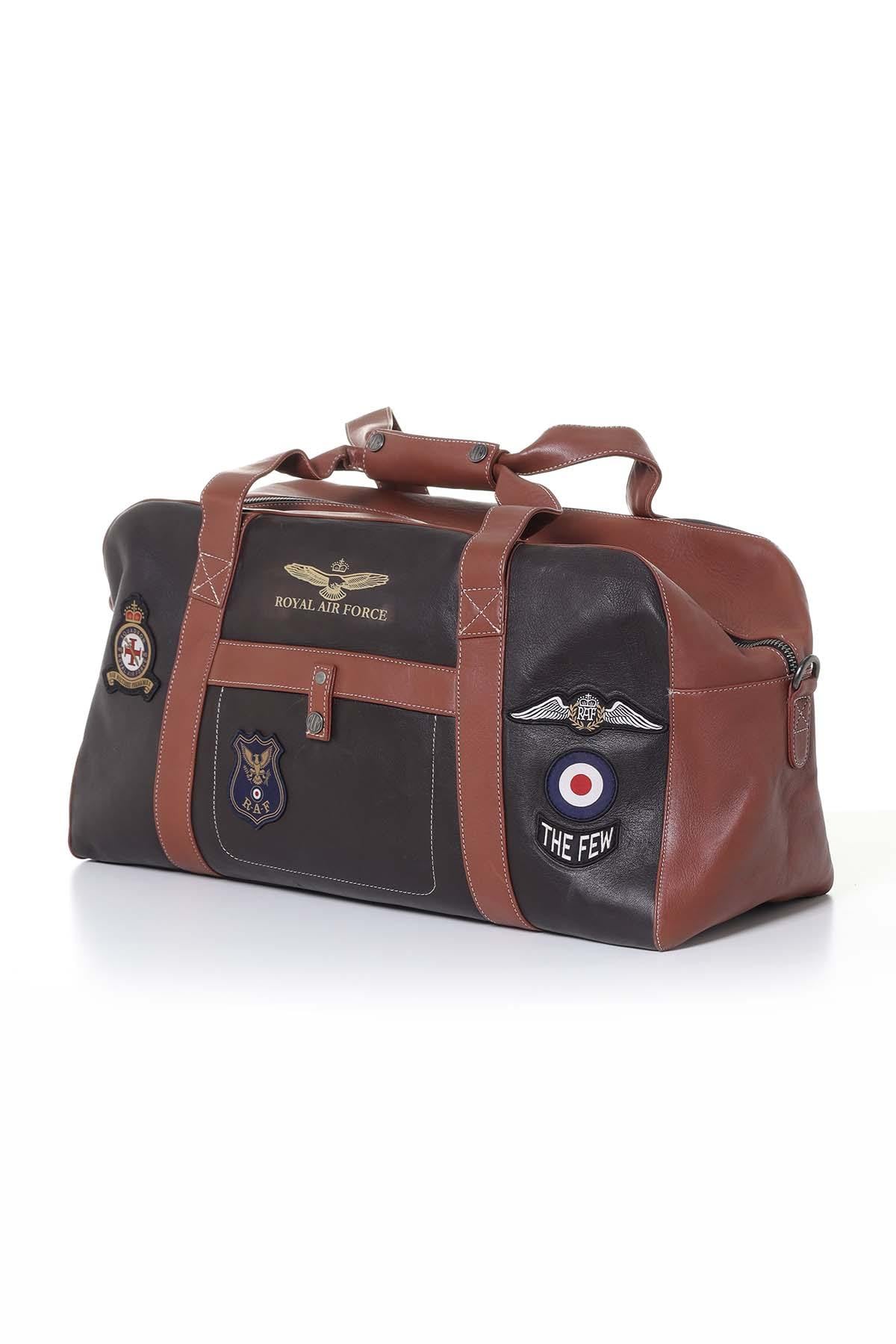 Bolsos Hombre Royal Air Force BRISTOL3 48H DARK BROWN — vista 2
