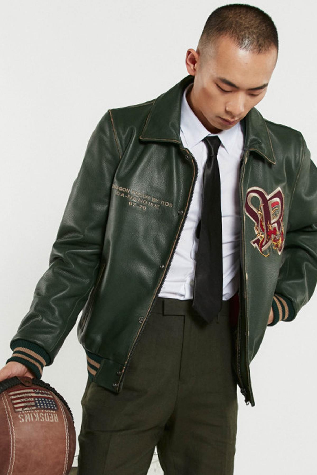 Chaqueta Hombre Redskins DRAGON COHIBA FOREST GREEN — vista 3