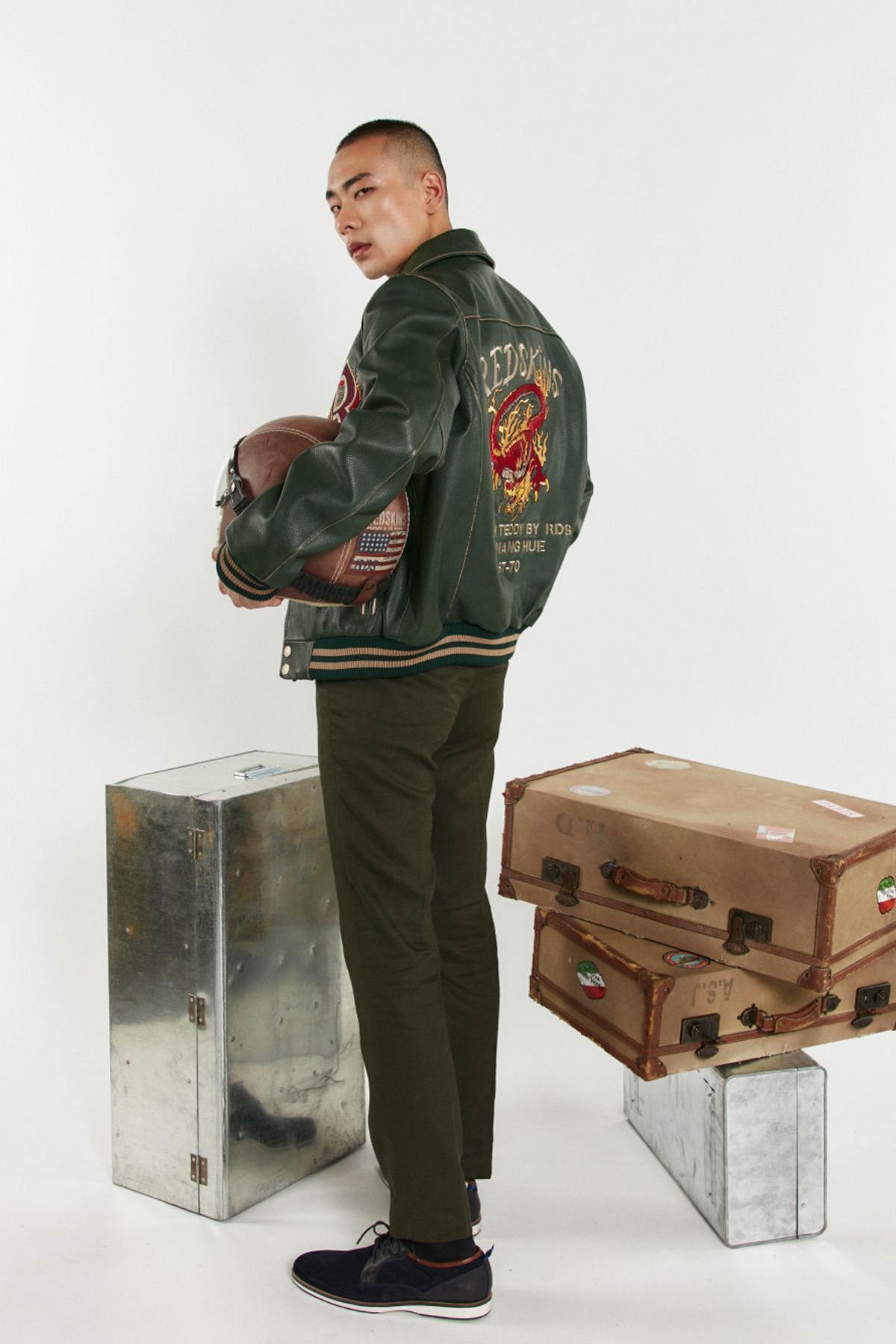 Chaqueta Hombre Redskins DRAGON COHIBA FOREST GREEN — vista 8