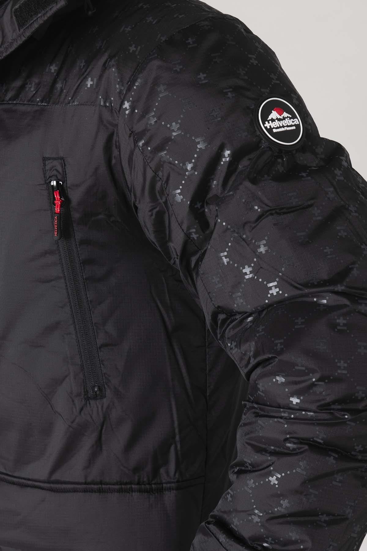 Giacche Uomo Helvetica Mountain Pioneers ALASKA2 BLACK PRINT — vista 3