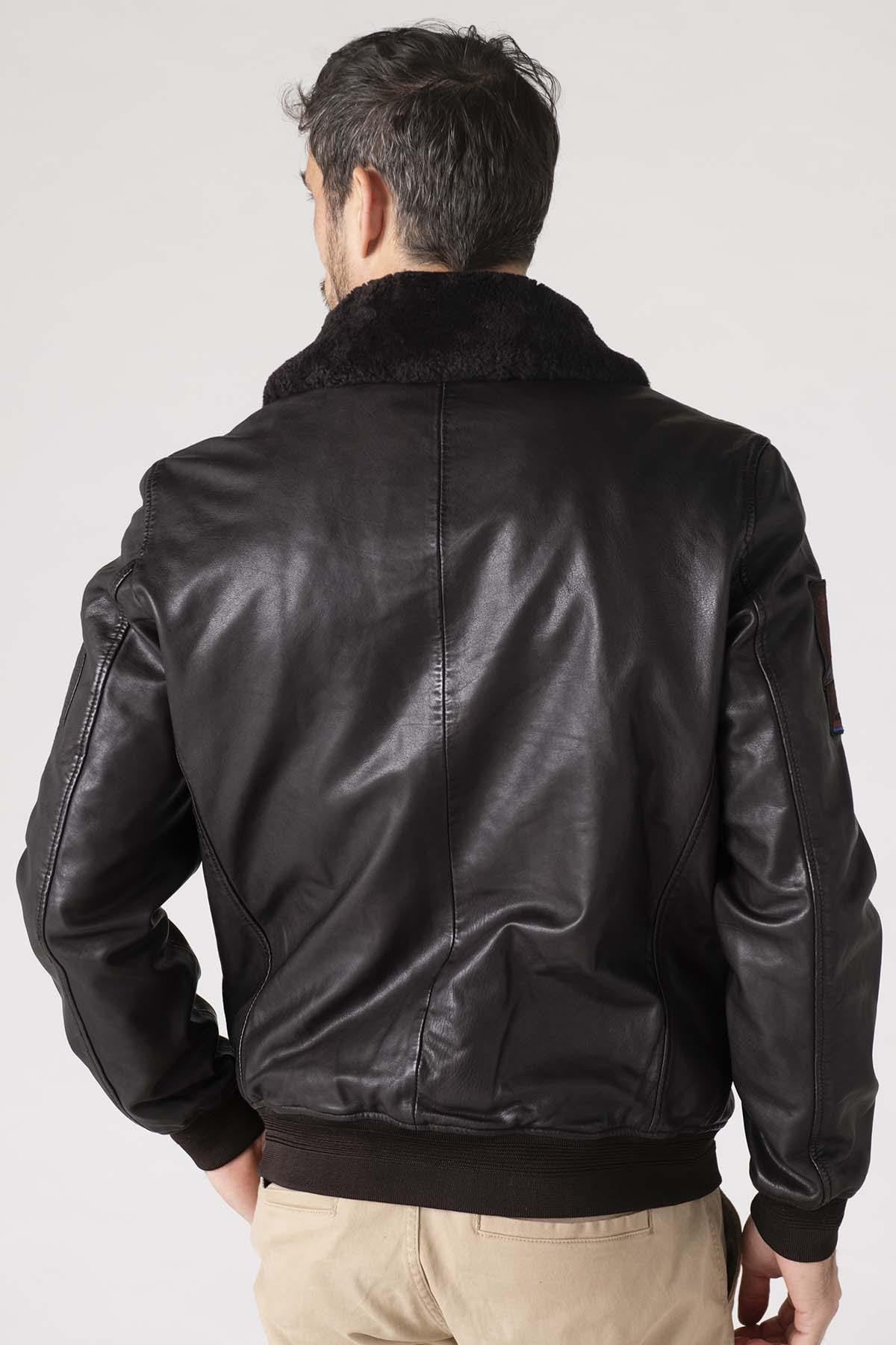 Giacche Uomo Patrouille De France BLOWER DITY DARK BROWN — vista 9