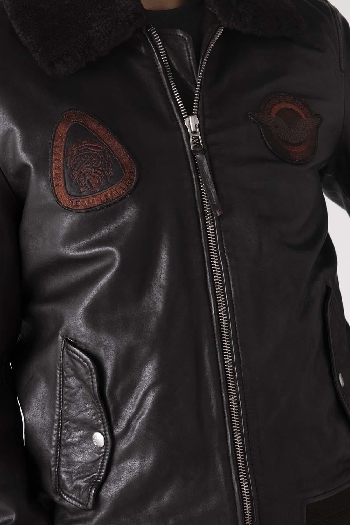 Giacche Uomo Patrouille De France BLOWER DITY DARK BROWN — vista 6