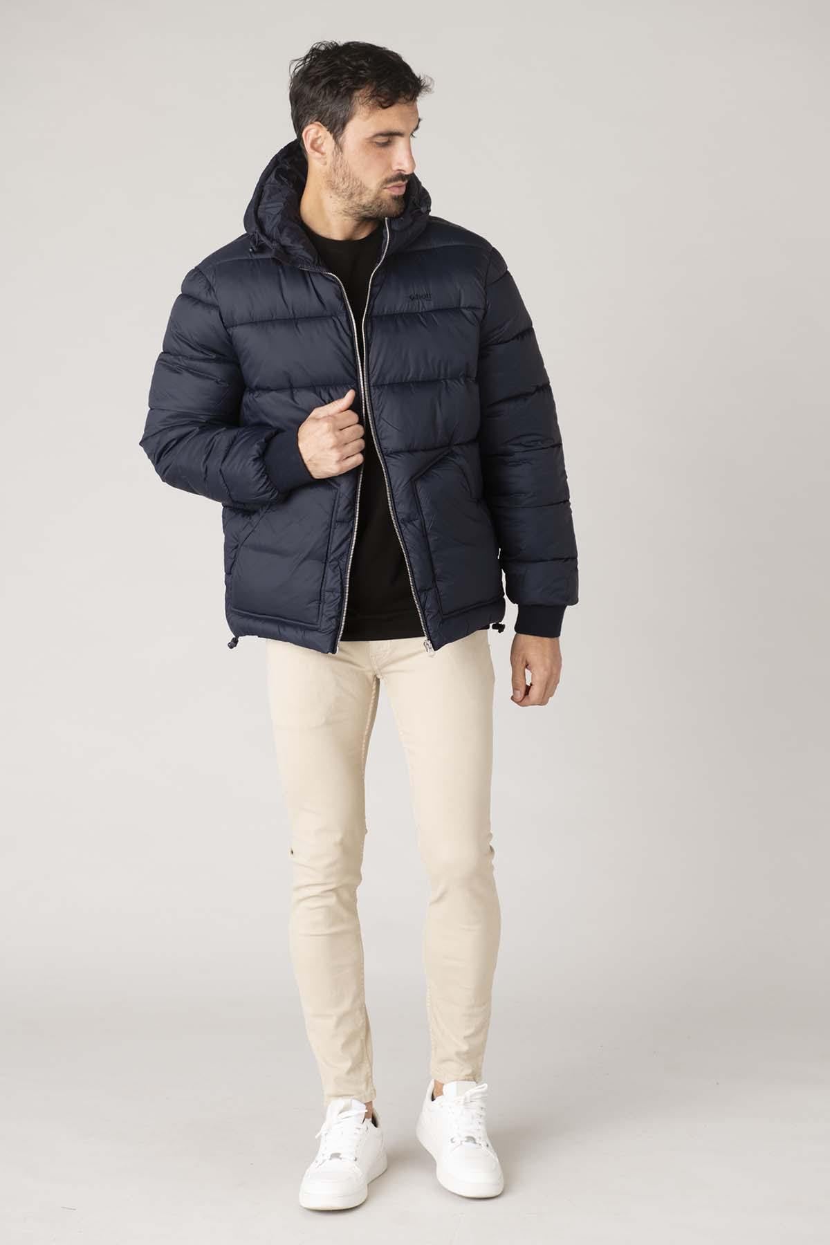 Giacche Uomo Schott HAWKRS NAVY/NAVY — vista 2