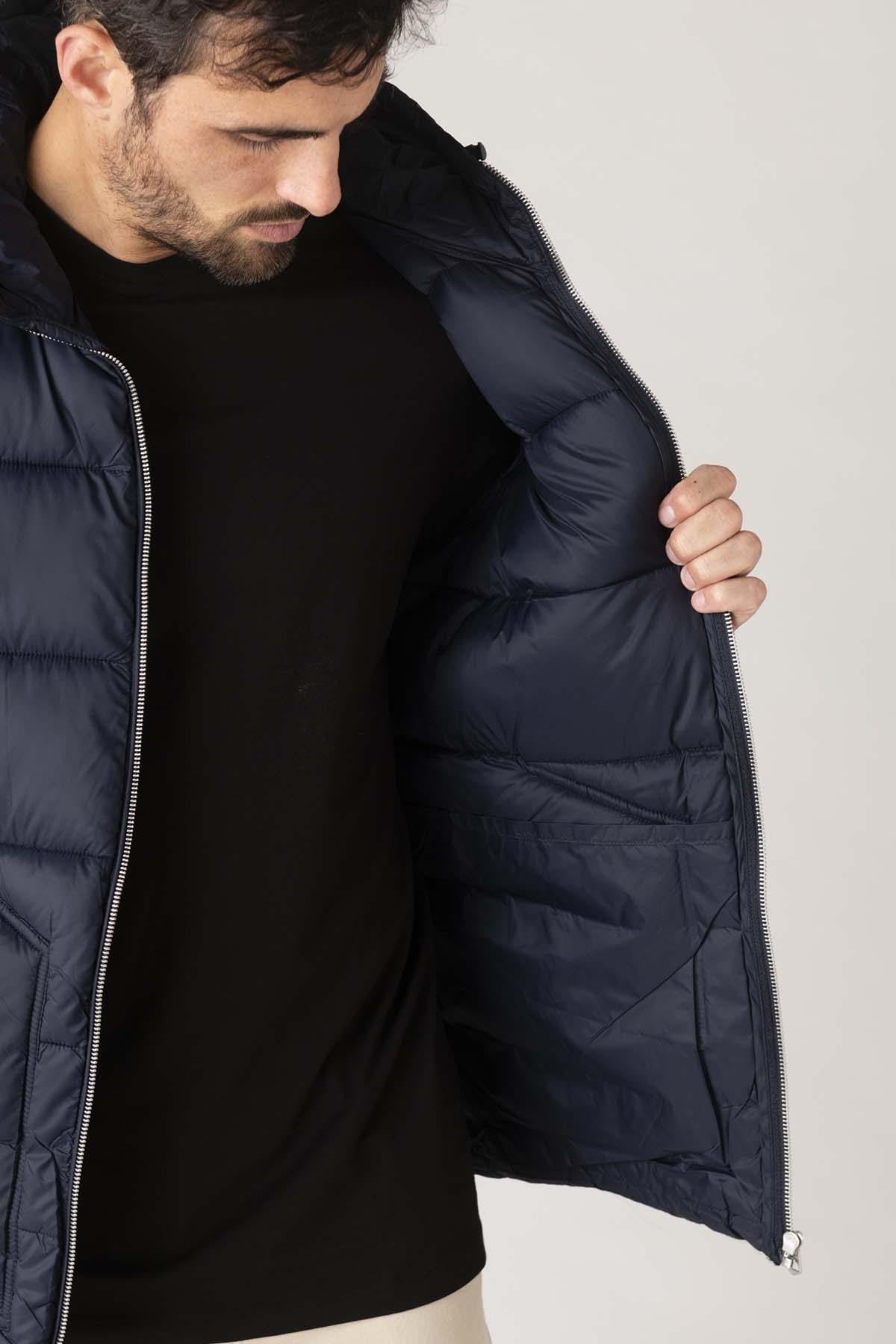 Giacche Uomo Schott HAWKRS NAVY/NAVY — vista 5