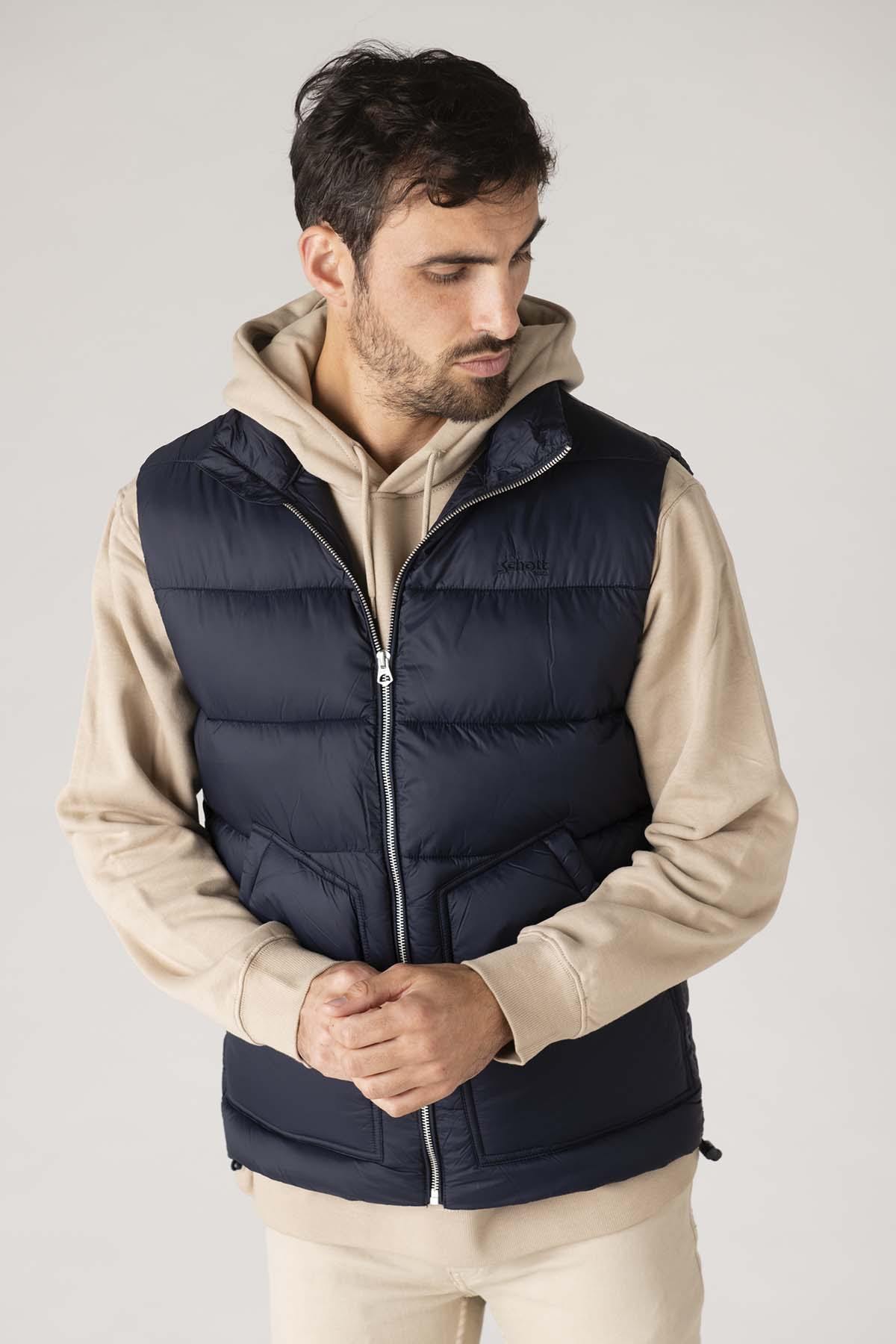 Blouson Homme Schott HAWKVRS NAVY/NAVY — vue 3