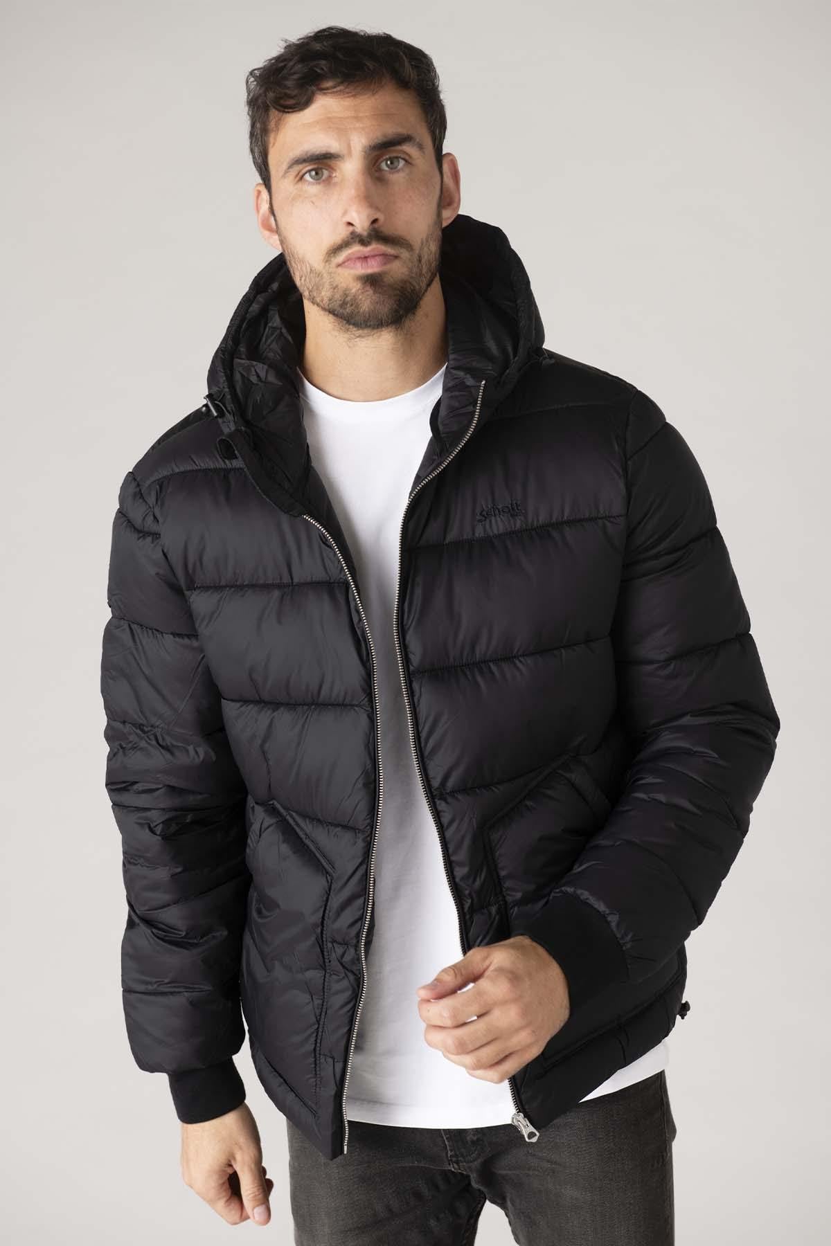 Giacche Uomo Schott HAWKRS BLACK/BLACK — vista 3