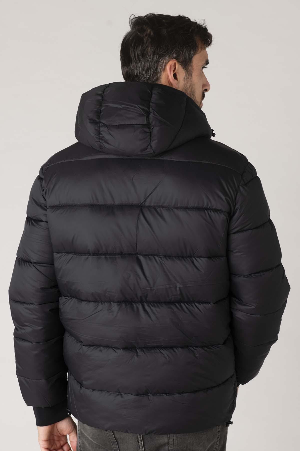 Giacche Uomo Schott HAWKRS BLACK/BLACK — vista 4